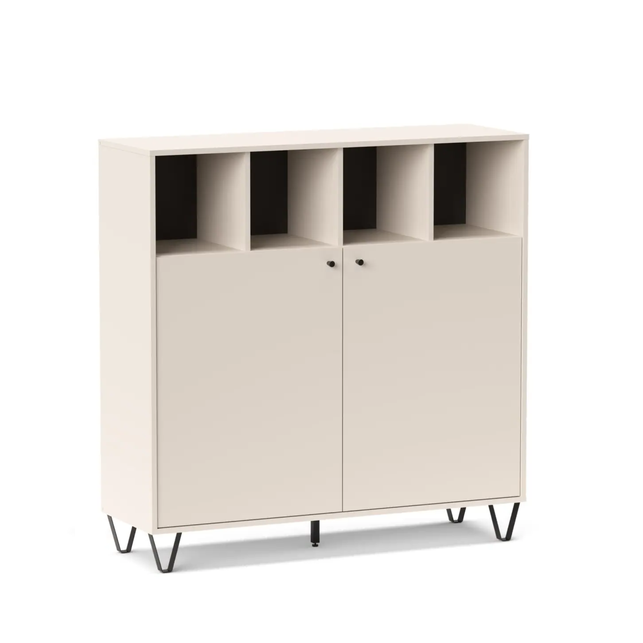Mobile credenza "Aldo" in legno con piedini rialzati cm 123x40