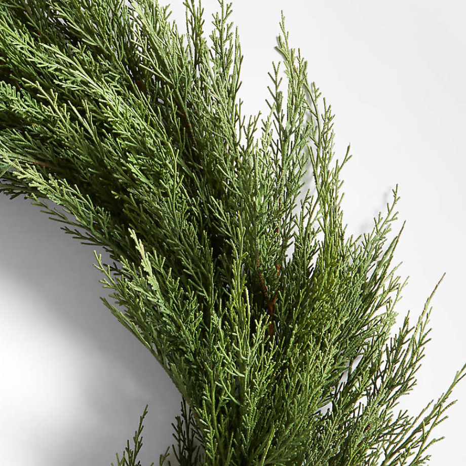 Ghirlanda natalizia Cipresso "Kleo" in Pe effetto Real Touch da Ø 60 cm