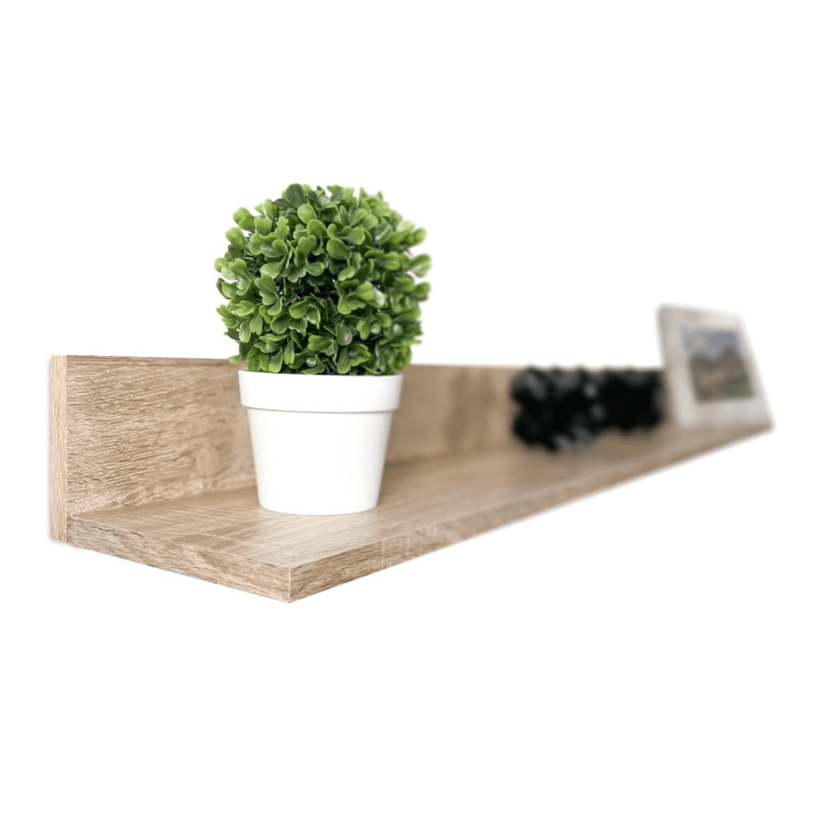 Kit parete attrezzata da soggiorno "Sade" in legno rovere e bianco cm 170x36 190h - MondoViro