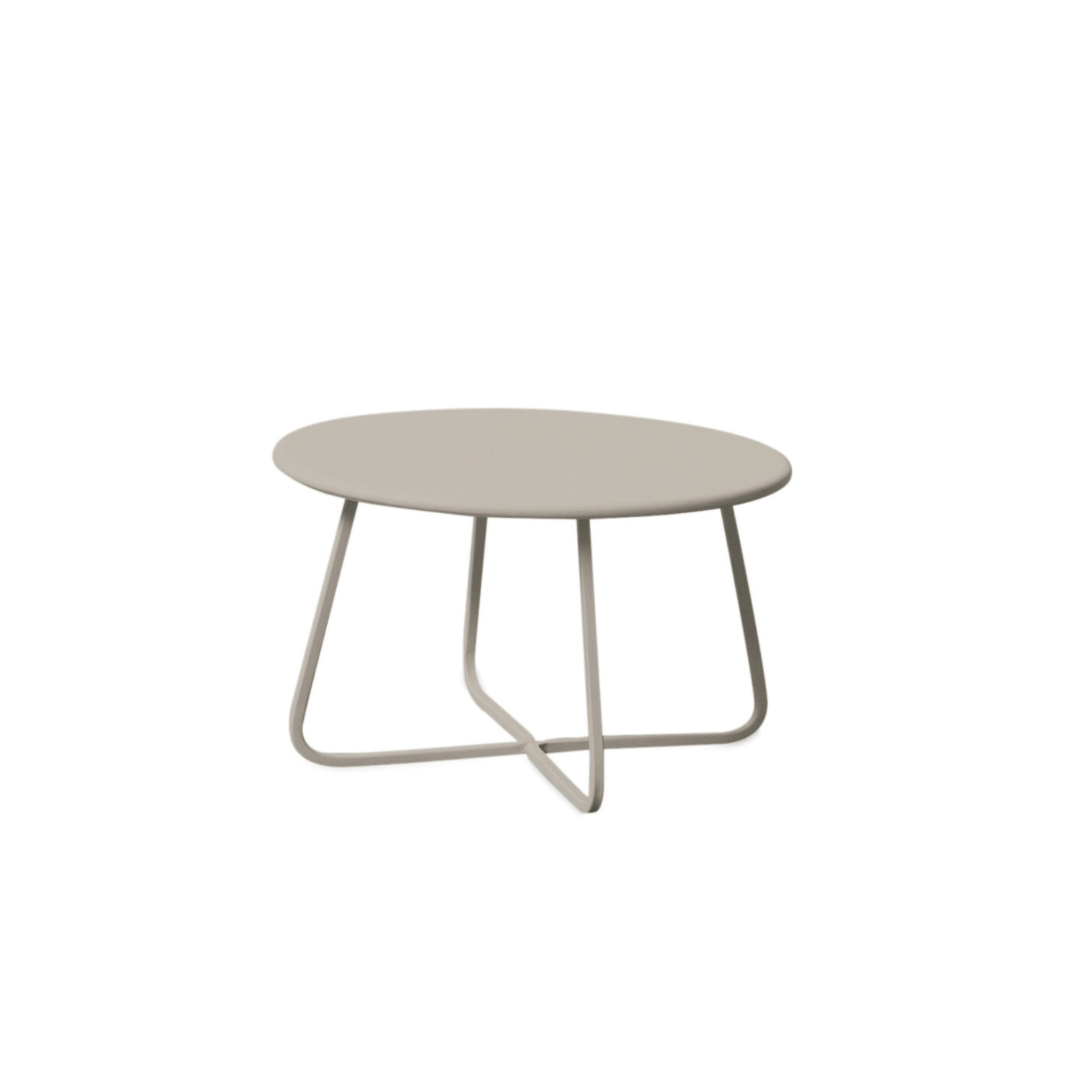 Set salottino da giardino "Daisy" divano 3 posti + 2 poltrone + tavolino in metallo