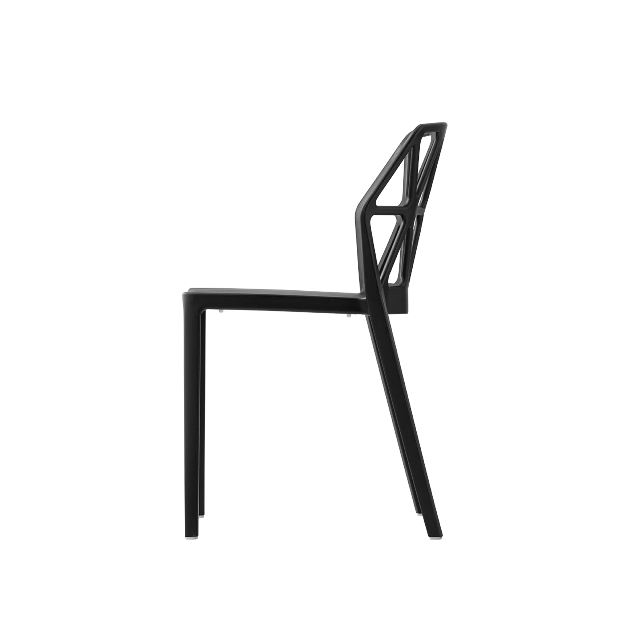 Set di sedie moderne in polipropilene "Alchemia" per interno esterno impilabili