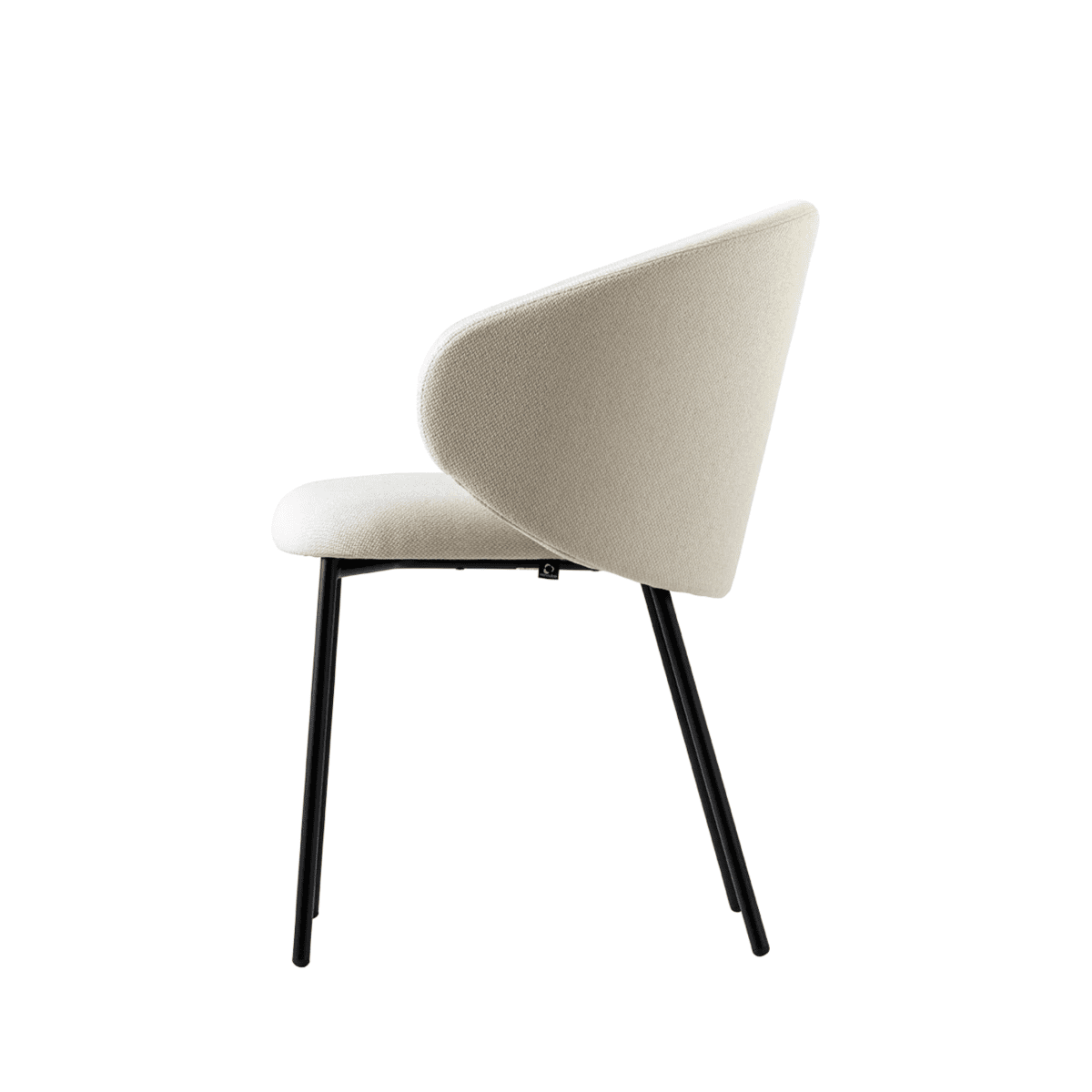 Set di sedie moderne da soggiorno "Tuka" con schienale imbottito cm 55x56 76h - MondoViro