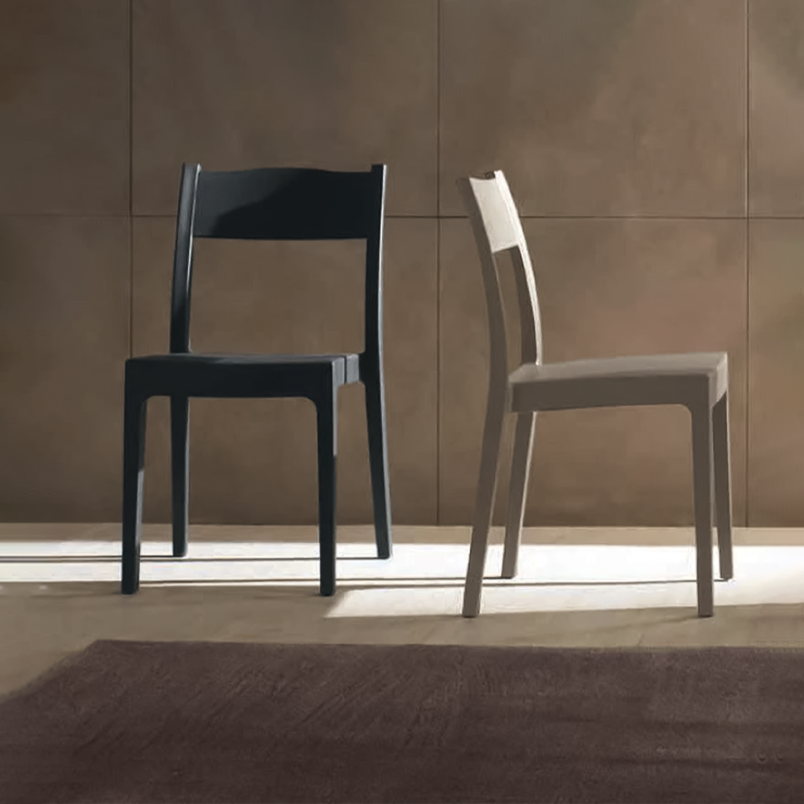 Set di sedie da giardino in resina "Vesta" resistenti impilabili cm 41x41 83h