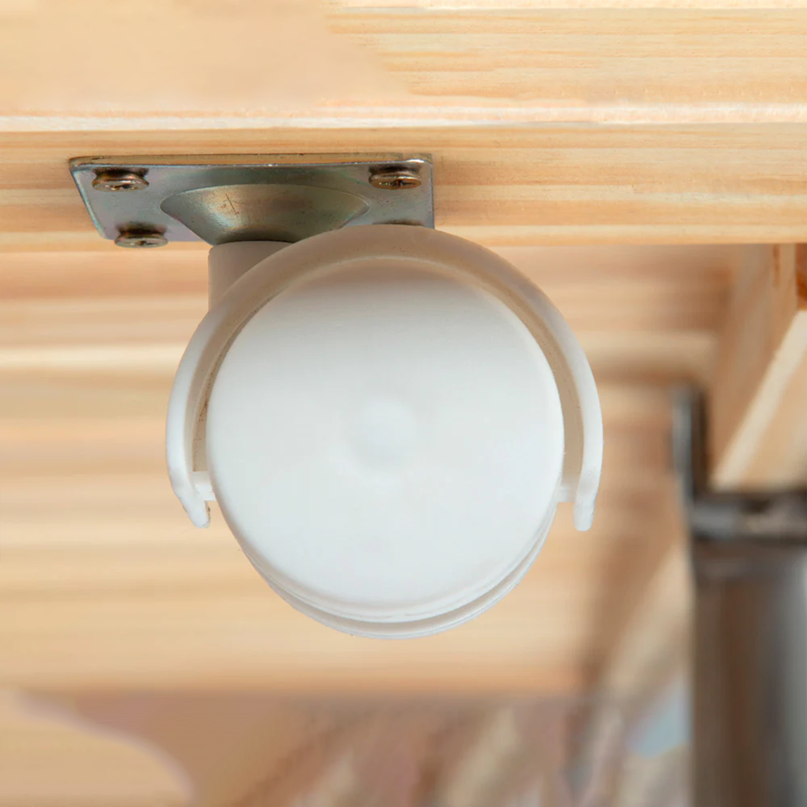 Letto doppio estraibile a scomparsa 3 funzioni in legno bianco cm 209x97 62h