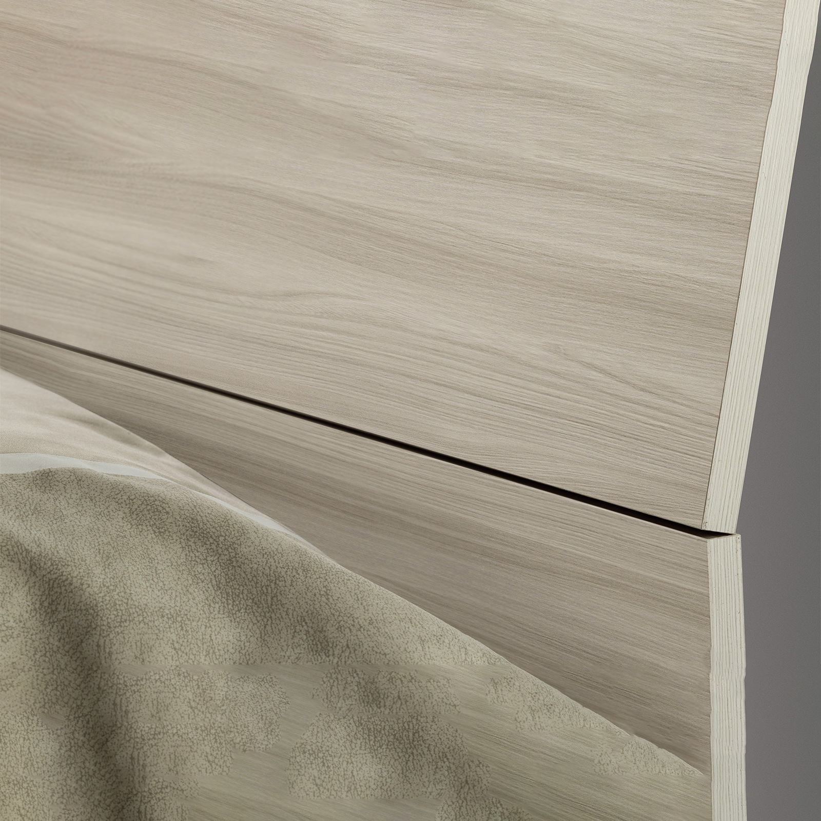 Letto singolo ad 1 piazza in legno olmo "Modern" cm 200x85 98h