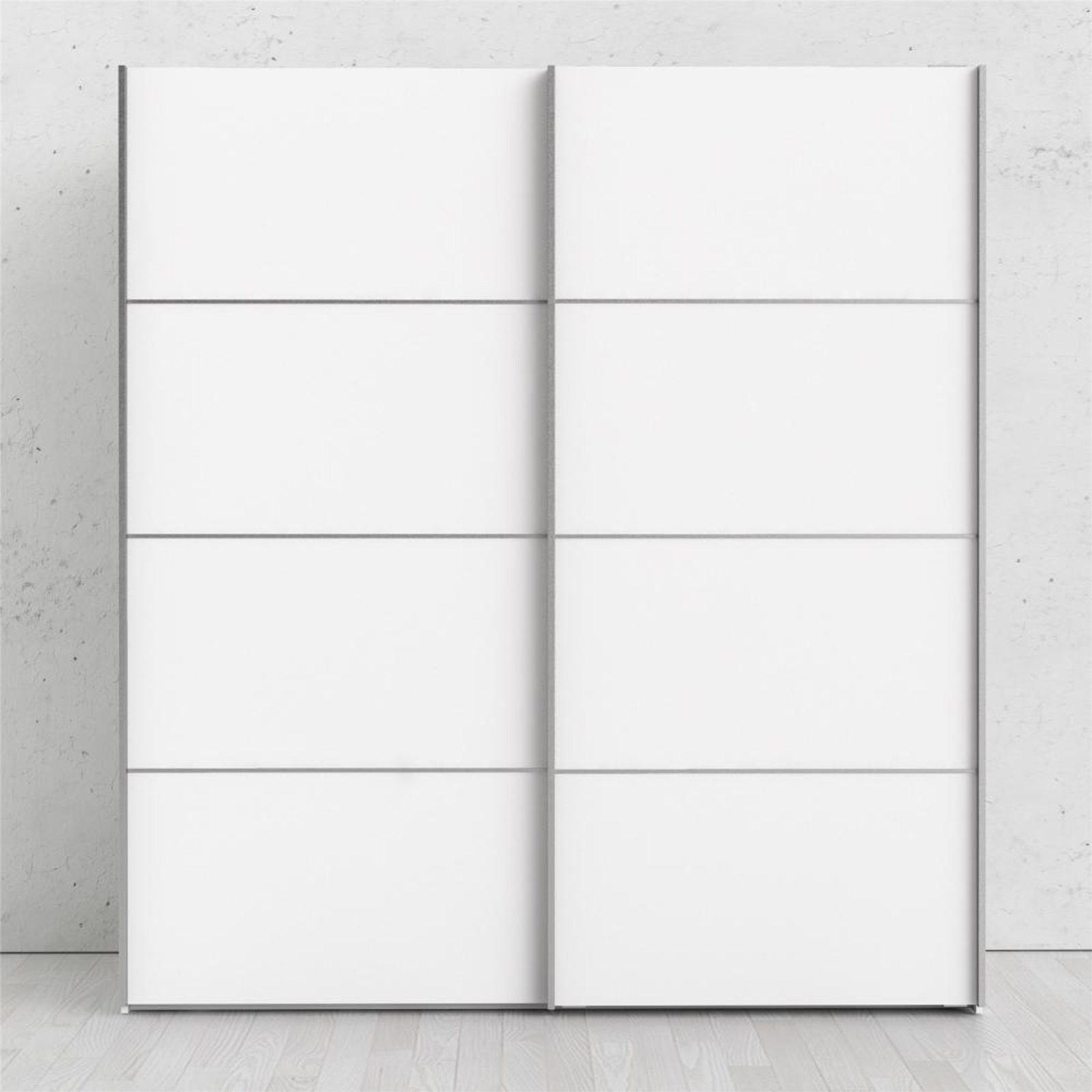 Armadio in legno moderno "Verona" 2 ante scorrevoli camera da letto cm 182x64 201h