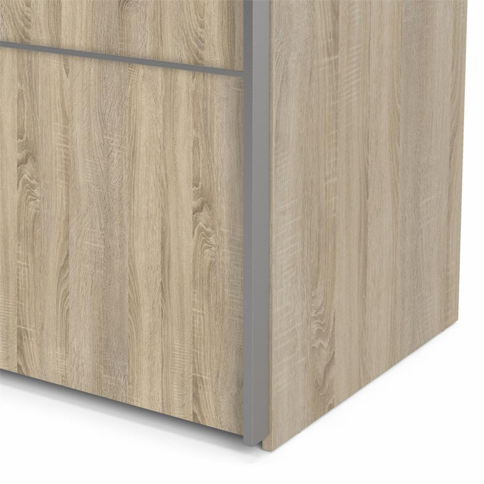 Armadio in legno moderno "Verona" 2 ante scorrevoli camera da letto cm 182x64 201h