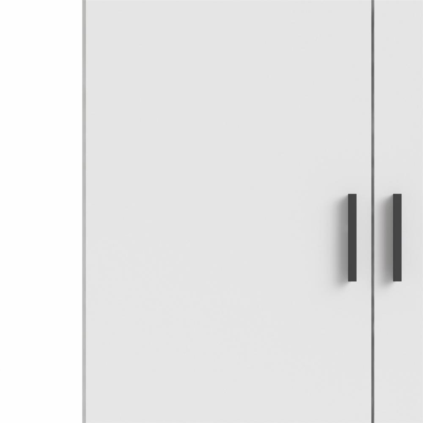 Armadio moderno con ante e 3 cassetti "Sprint" in legno bianco cm 200h