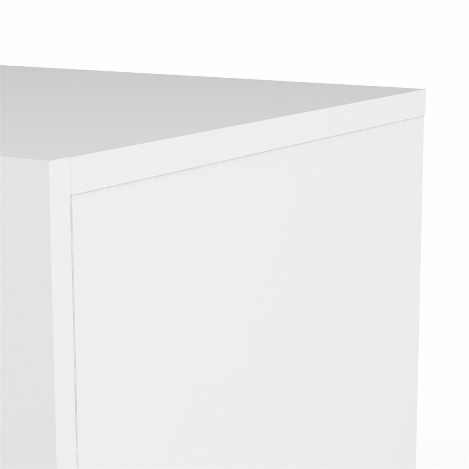 Cassettiera moderna "Pepe" in legno bianco e rovere 4 cassetti cm 70x40 82h