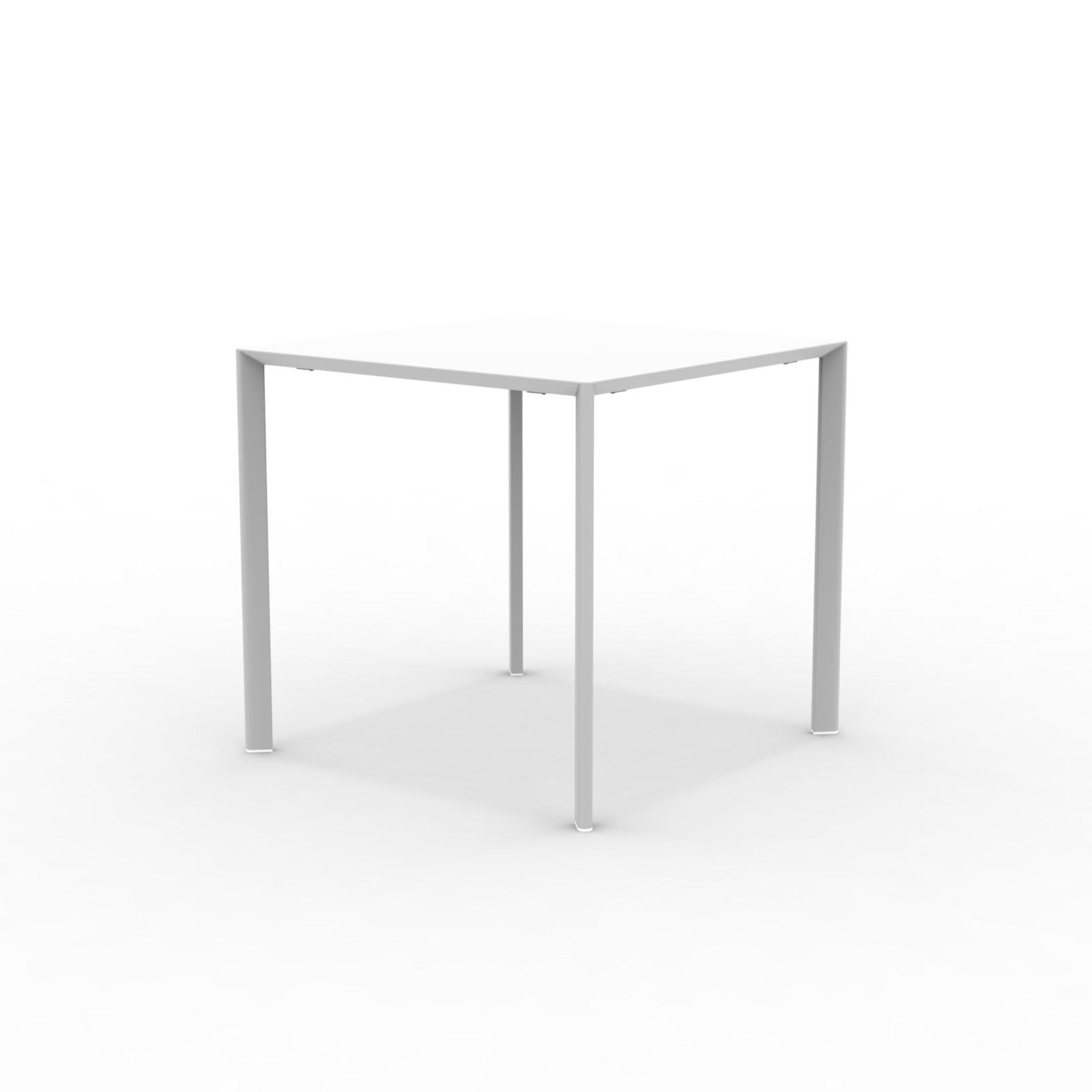 Tavolo quadrato in metallo "Fox1" per giardino impilabile cm 80x80 75h