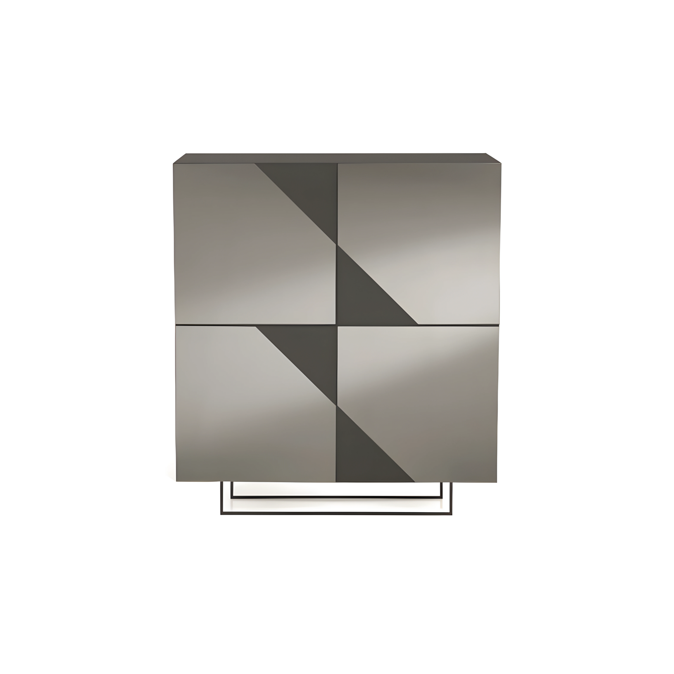 Madia 4 ante con specchio "Mirrors" già assemblata cm 120x50 h140