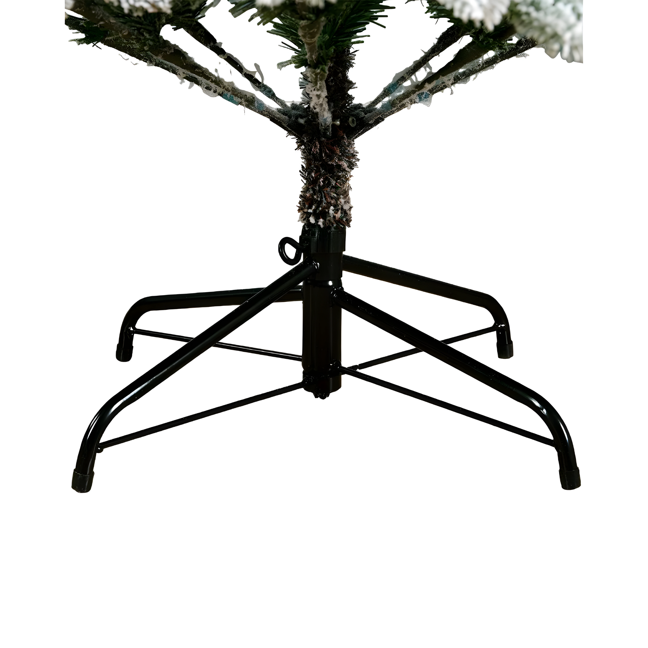 Albero di Natale innevato "Cristalgem" con Led e bacchetta magica in PE Effetto Real Touch + PVC + Flock