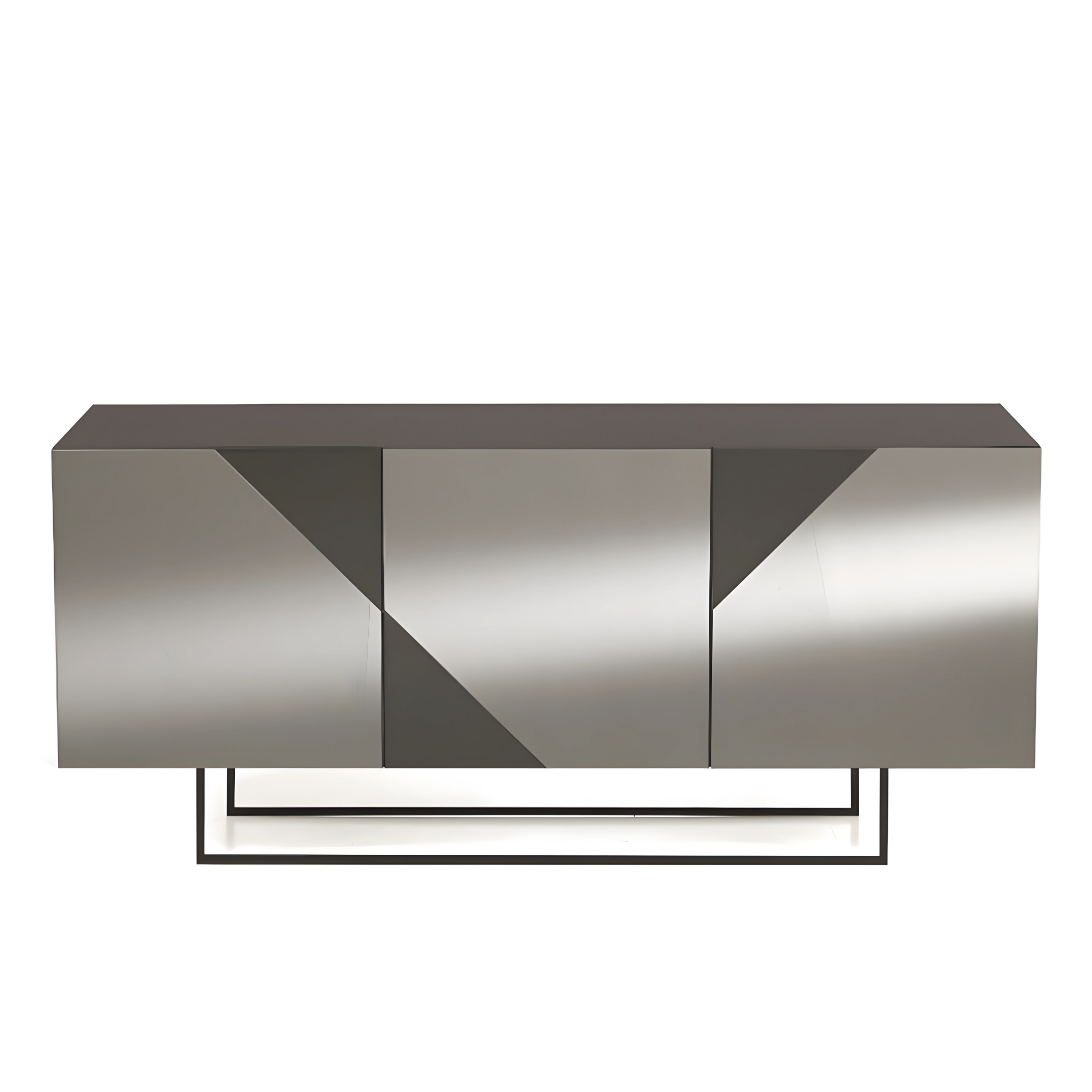 Madia 3 ante da ingresso moderna "Arte180" già assemblata ante specchiate cm 180x50 h80