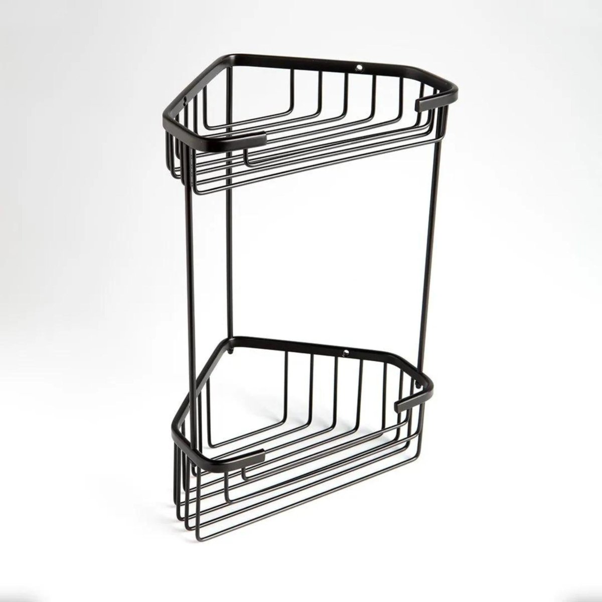 Portasapone doppio ad angolo per doccia "Clément" in acciaio inox cm 20x15 31h - MondoViro