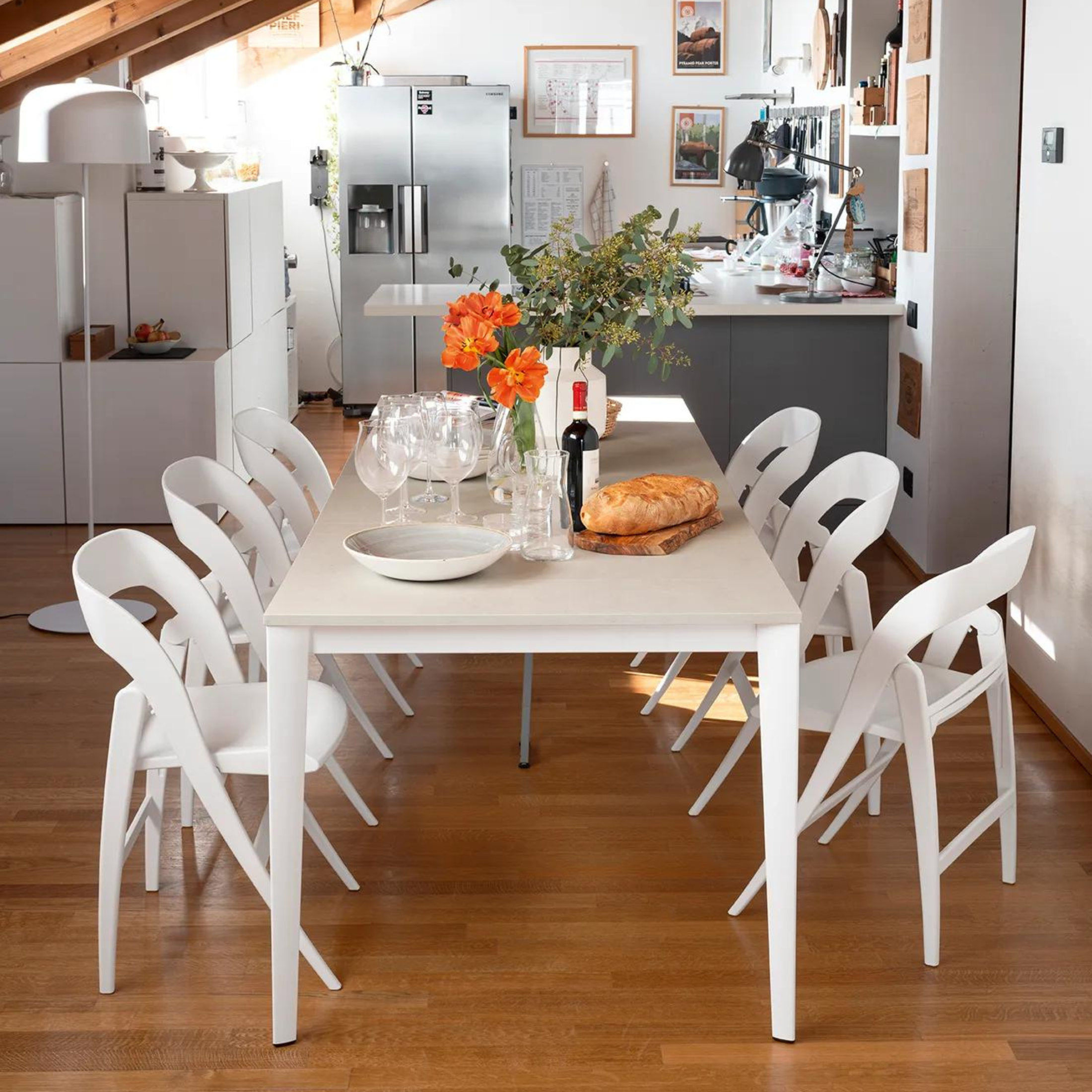 Set di sedie pieghevoli "ClikClak " in polipropilene cm 47x49 78h