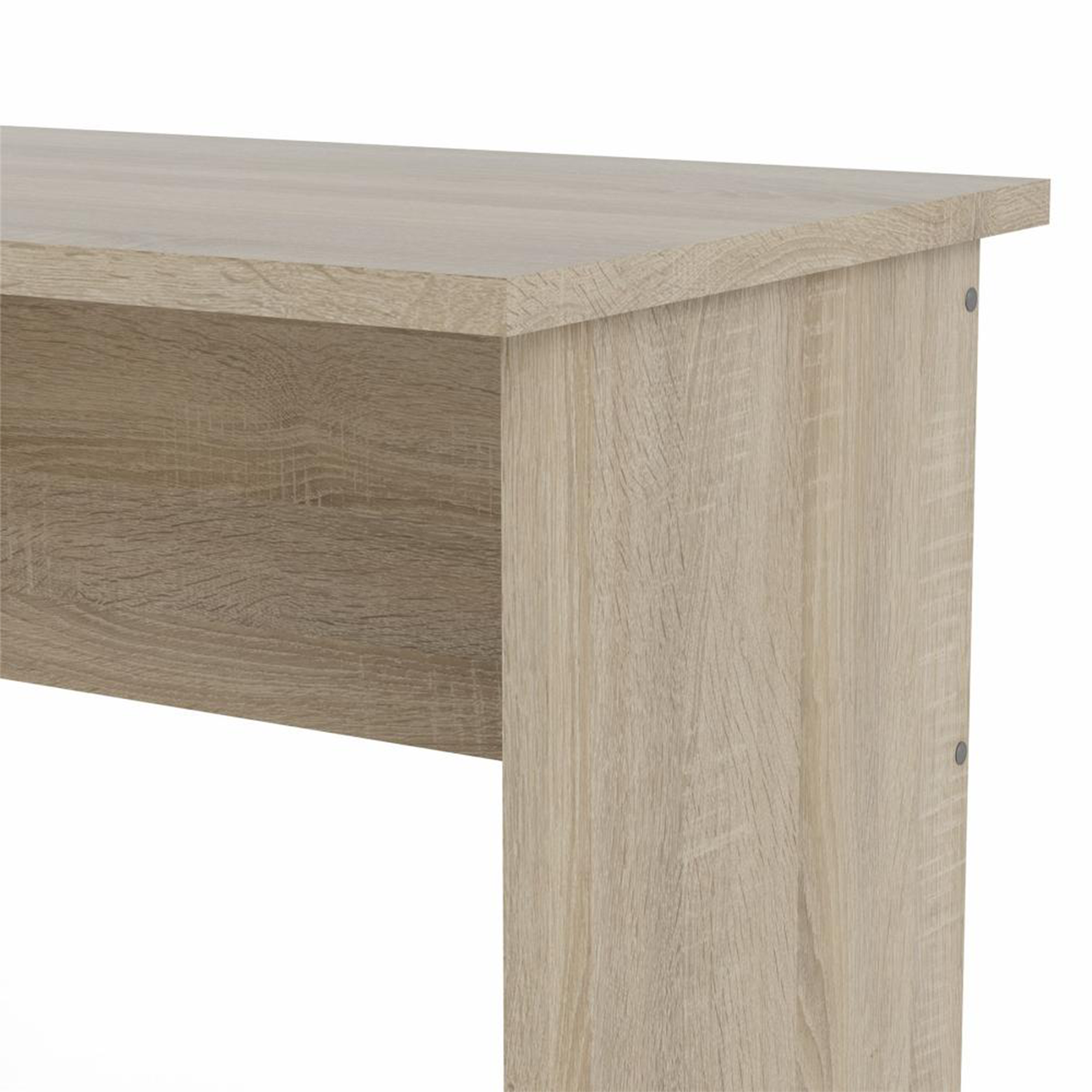 Scrivania con cassettiera a 3 cassetti "Function Plus" in legno rovere e bianco cm 120x48 73h