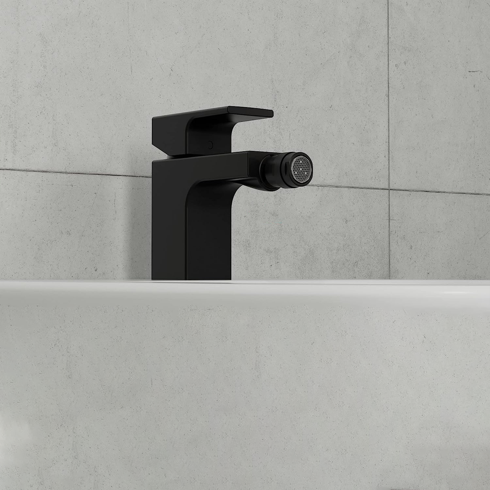 Rubinetto miscelatore per bidet "Elegant" in ottone nero opaco