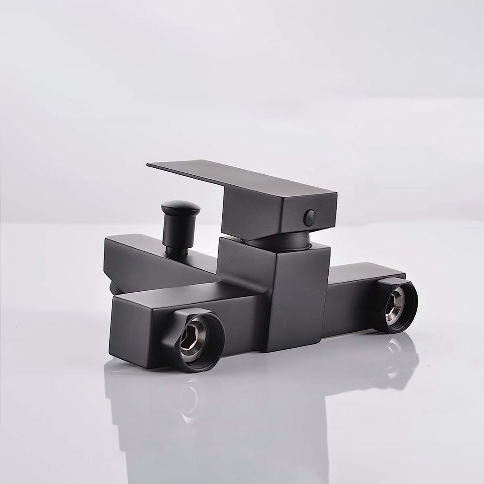 Rubinetto miscelatore per vasca "Elegant" in ottone nero opaco monocomando