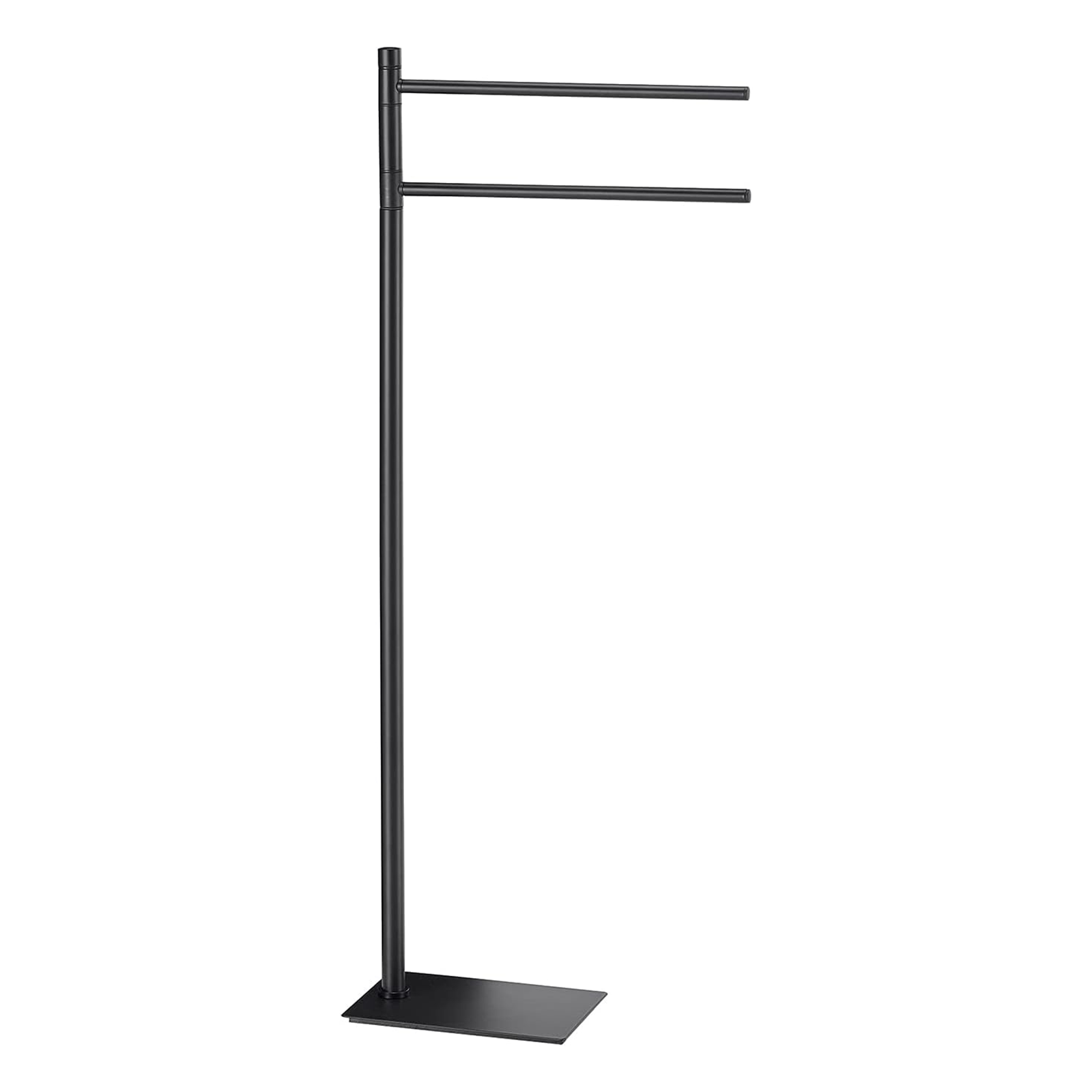 Piantana porta asciugamani "Trilly" in acciaio inox nero opaco cm 34x12 83,5h