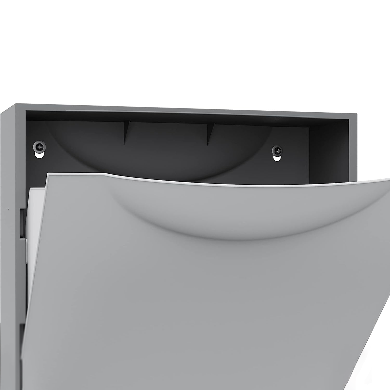 Scarpiera modulare in plastica con anta a scomparsa cm 51x19 39h