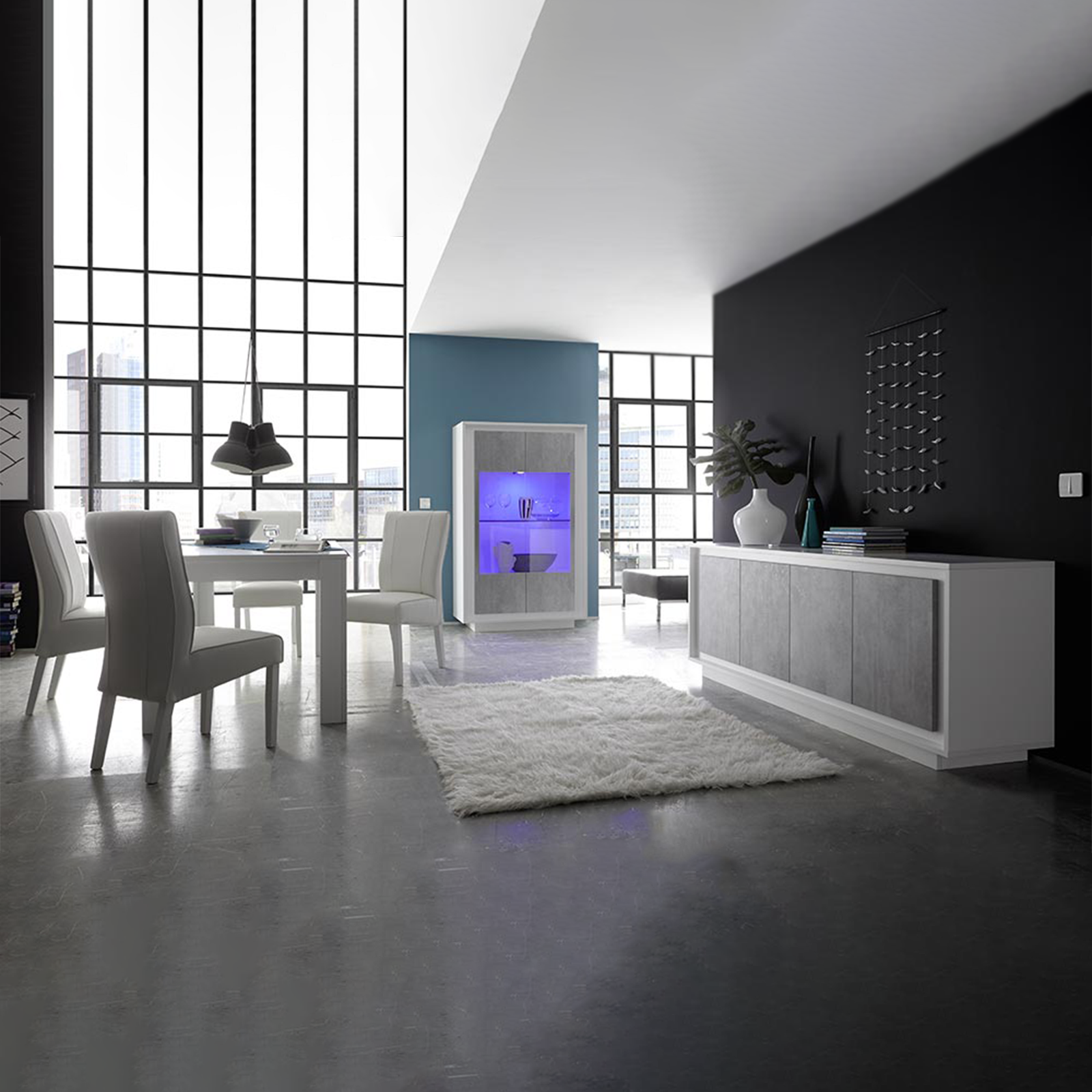 Tavolo allungabile moderno "Dama" in legno rovere cm 137/185x90 79h