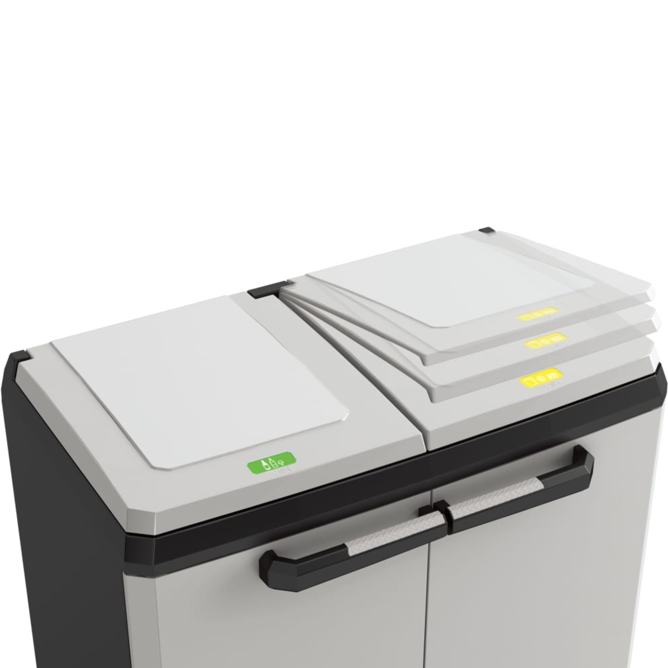 Mobile cassonetto in resina da giardino "Vida" per riciclaggio rifiuti cm 68x39 85h