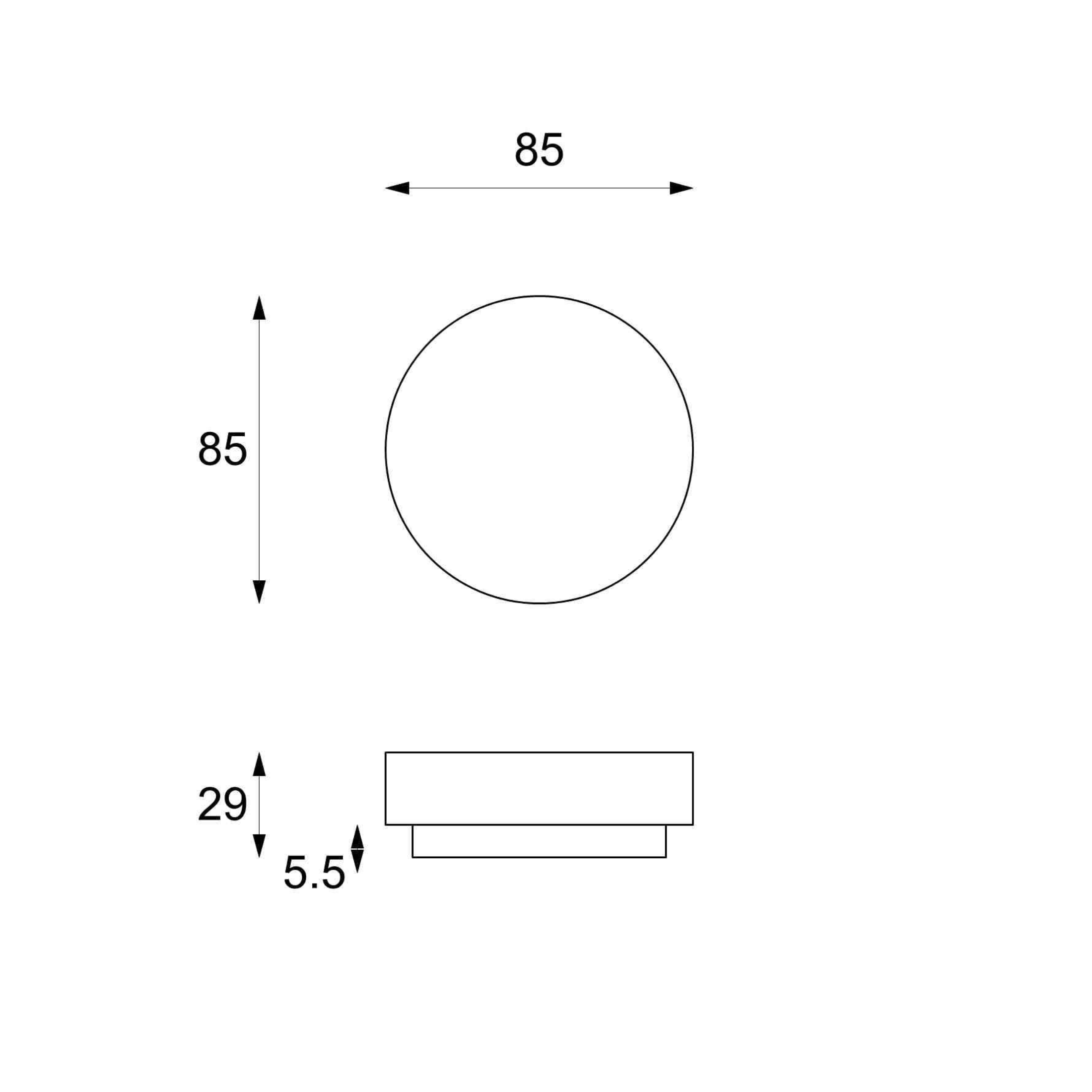 Tavolino basso da caffè in pietra fossile "Cleopas" cm 85x85 28h