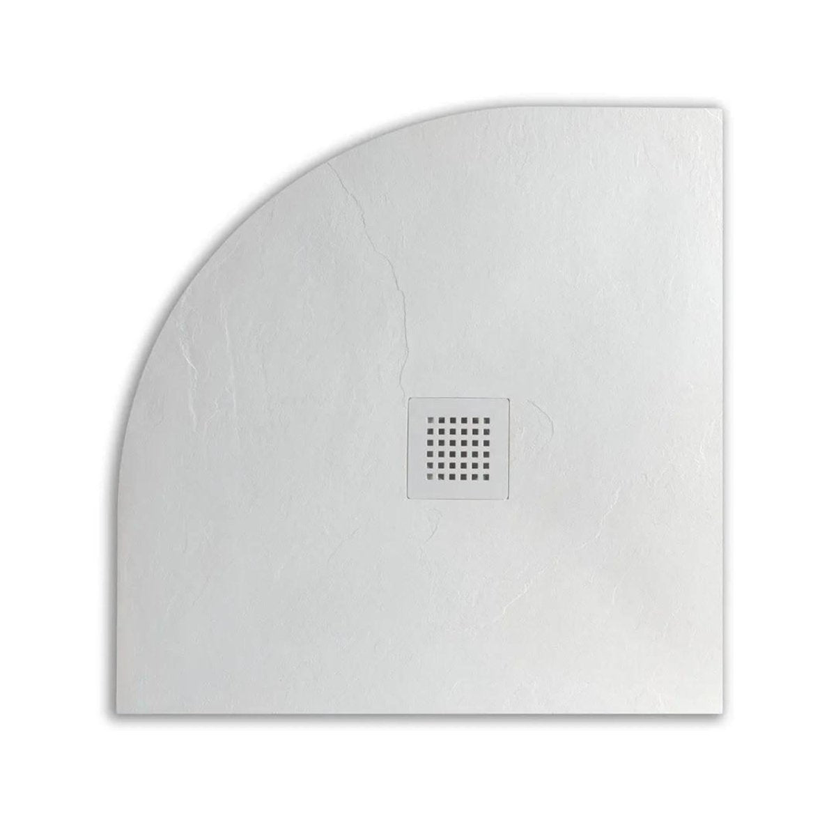 Piatto doccia semicircolare "Milano" in resina effetto pietra antiscivolo - MondoViro