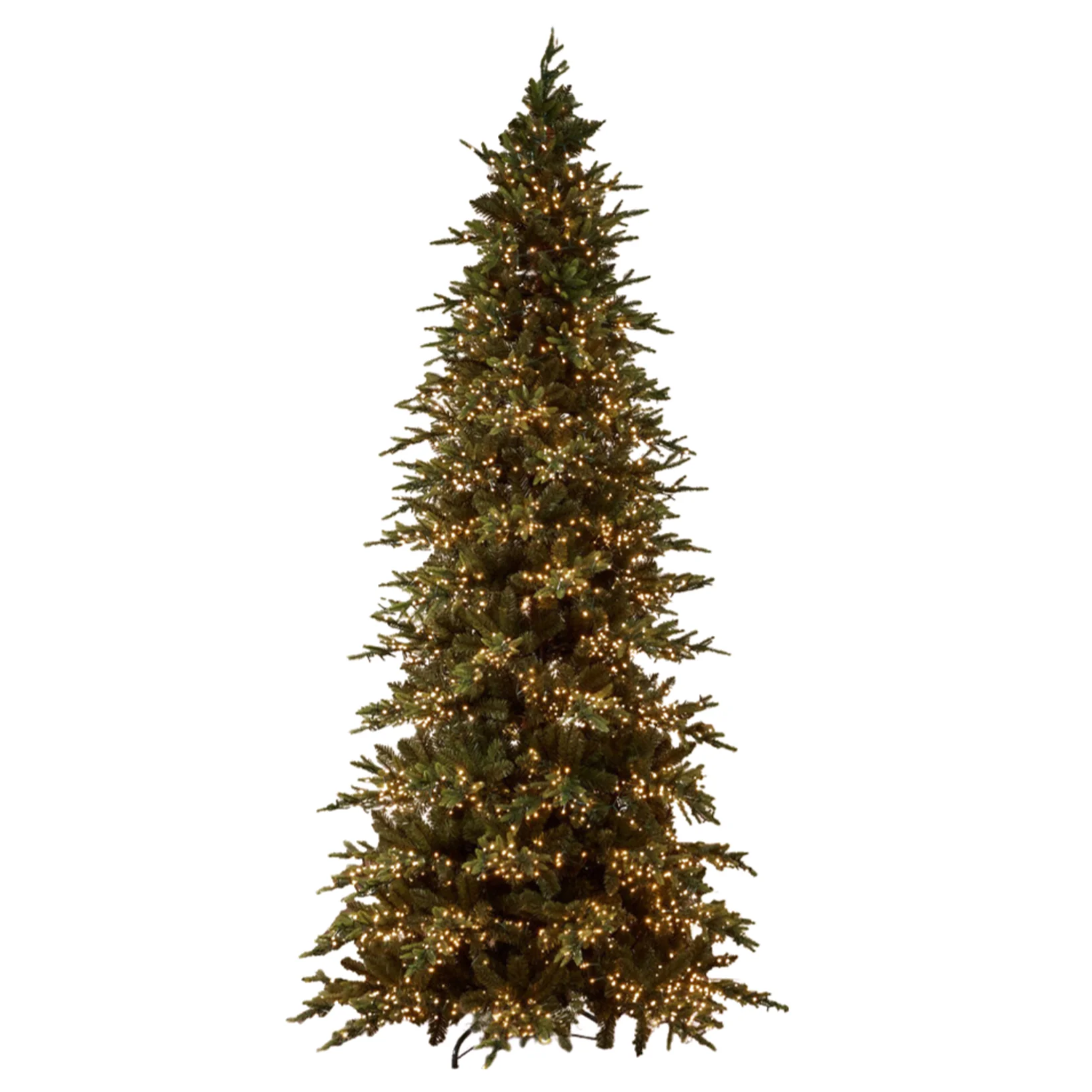 Albero di Natale "Pino Luxury New" con LED integrati, in PE Effetto Real Touch