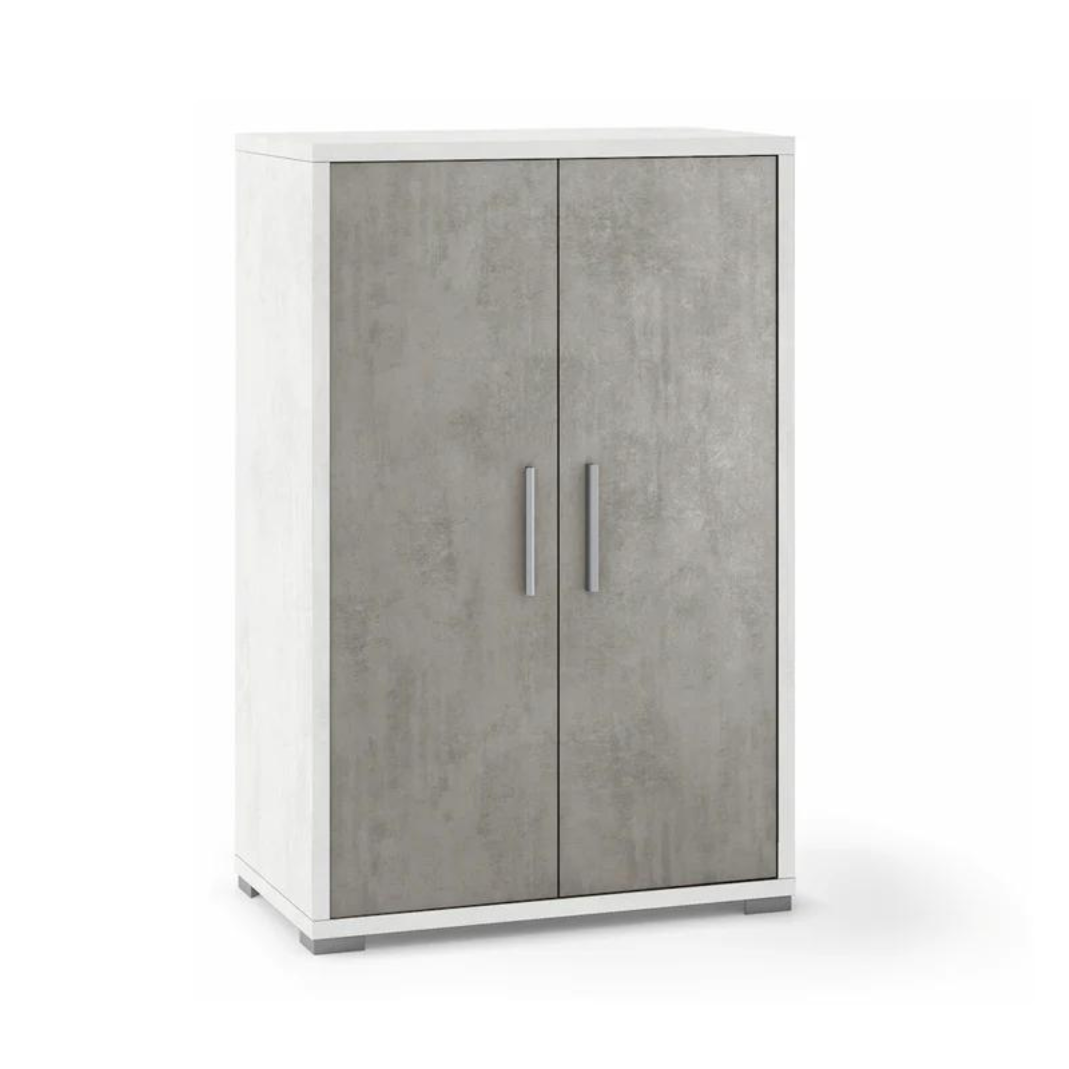 Mobile 2 ante con ripiani regolabili "Charme" armadio multiuso cm 71x41 110h