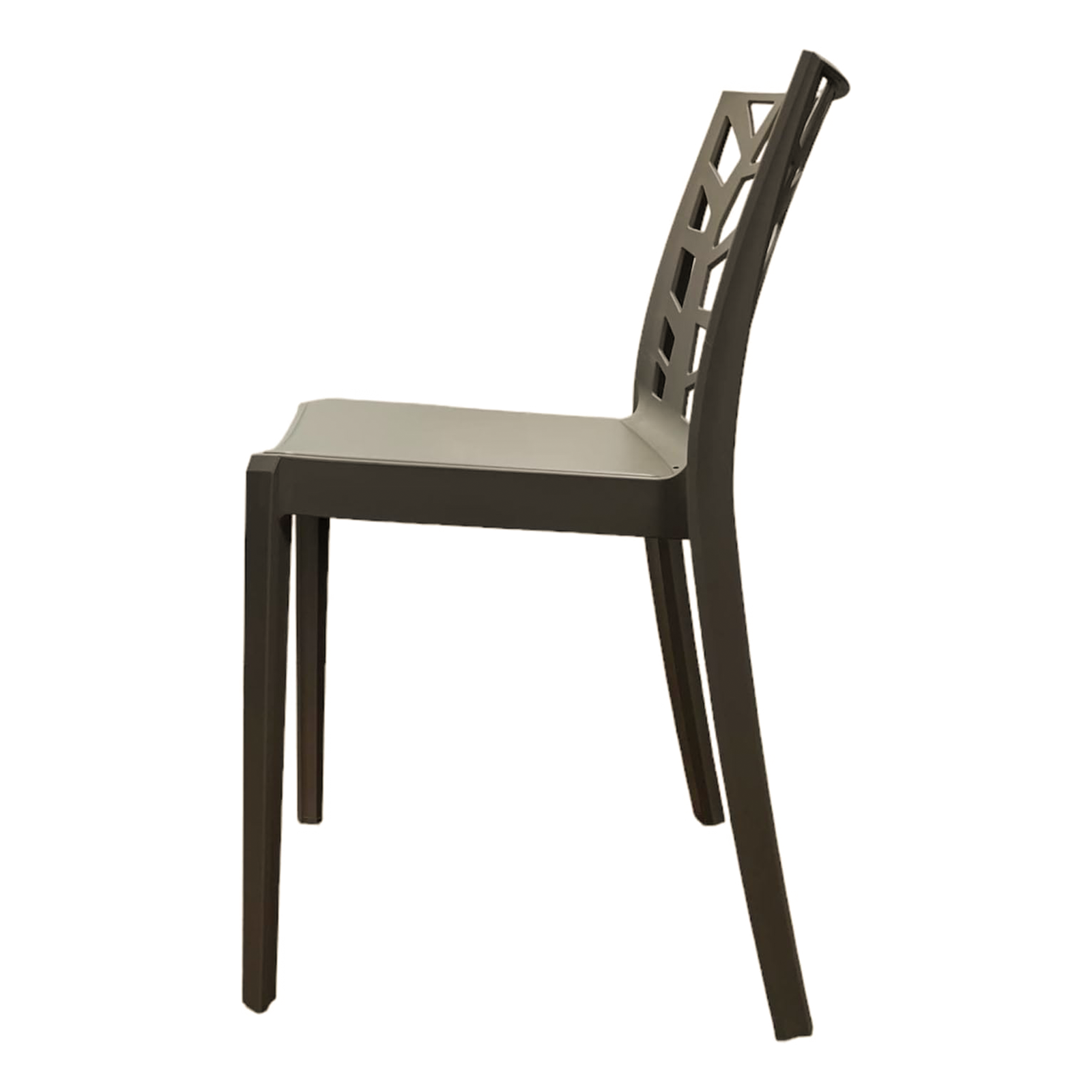 Set di sedie da giardino impilabili "Matrix" in polipropilene resistenti cm 47x55 82h