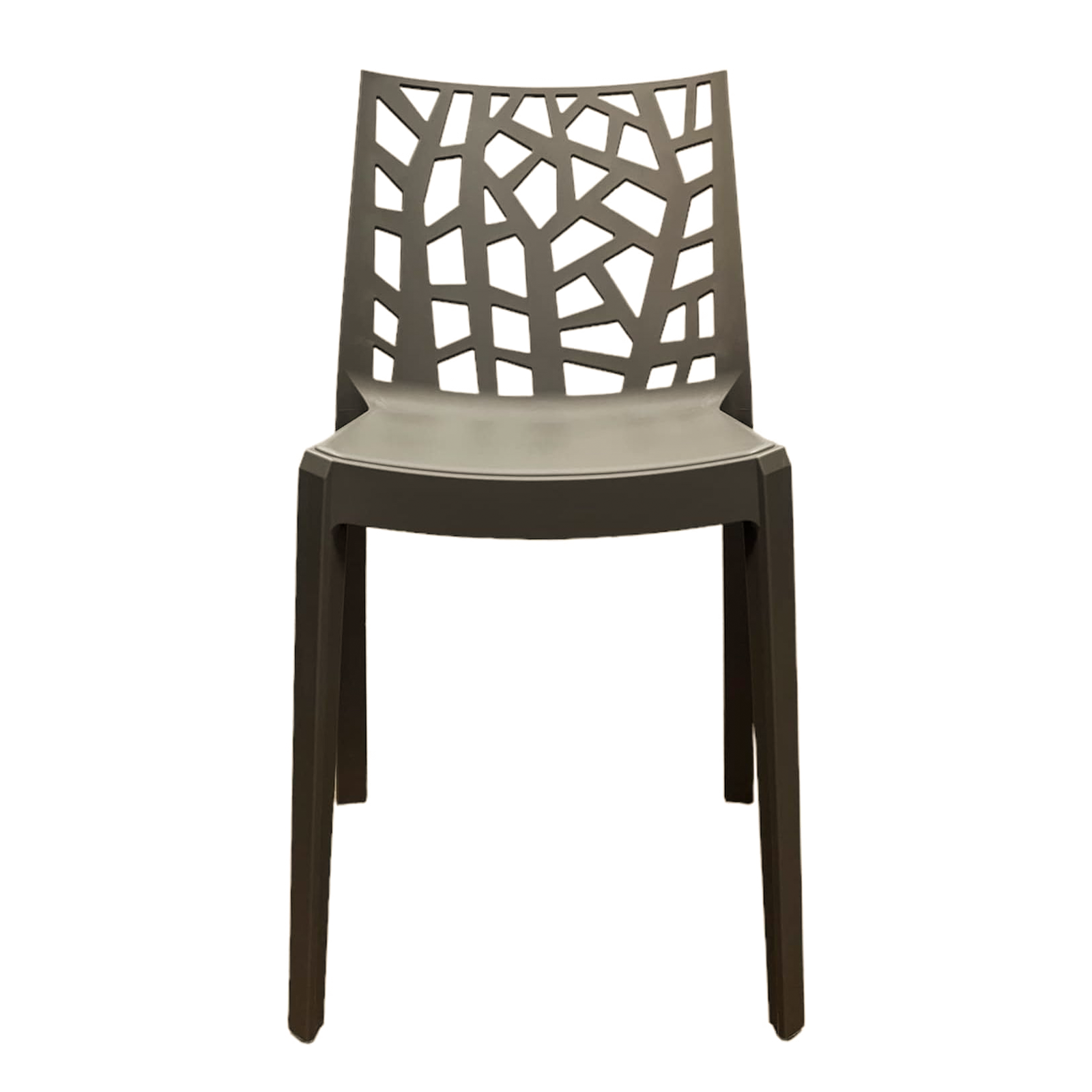 Set di sedie da giardino impilabili "Matrix" in polipropilene resistenti cm 47x55 82h