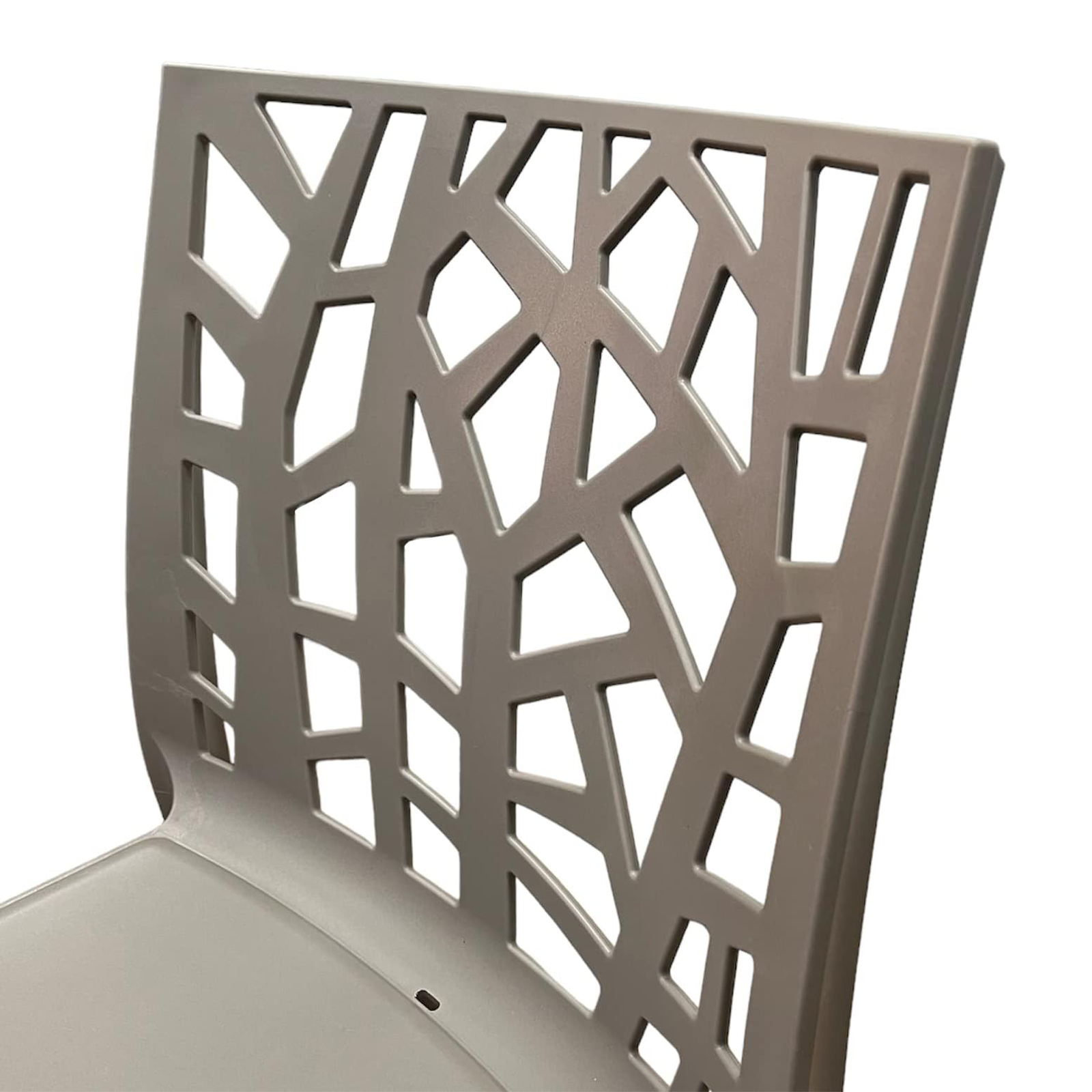 Set di sedie da giardino impilabili "Matrix" in polipropilene resistenti cm 47x55 82h