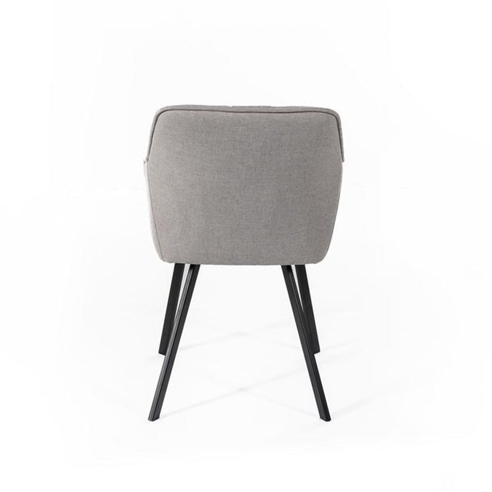 Set di sedie imbottite "Dalia" da soggiorno in tessuto gambe in metallo verniciato cm 55x60 79h