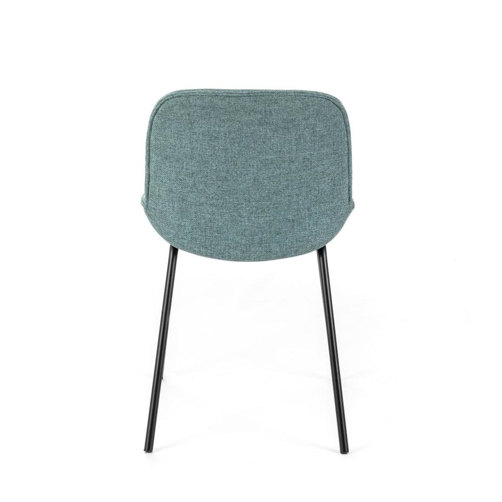 Set di sedie da pranzo in tessuto "Sami" con gambe in metallo verniciato eleganti moderne