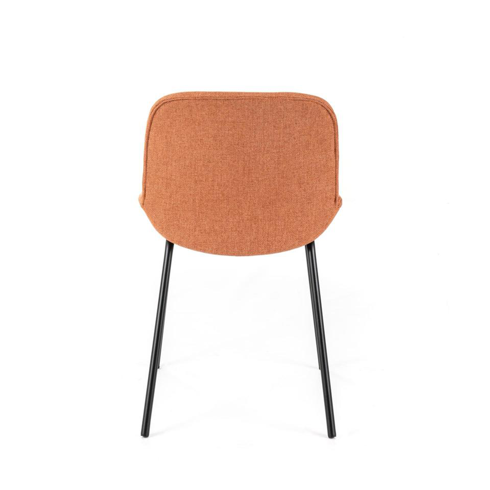 Set di sedie da pranzo in tessuto "Sami" con gambe in metallo verniciato eleganti moderne