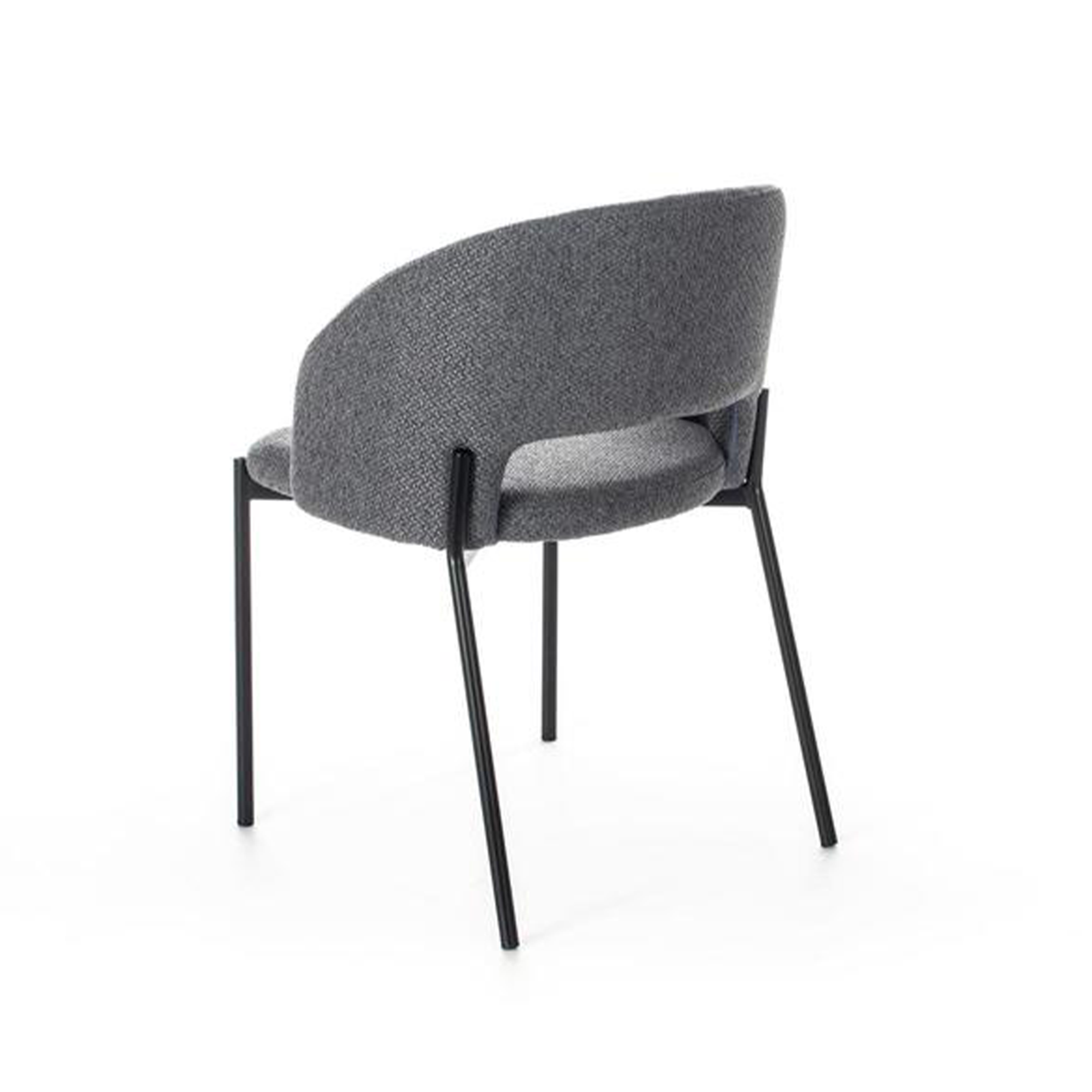 Set di sedie moderne imbottite "Erica" da pranzo in tessuto cm 56x52 78,5h