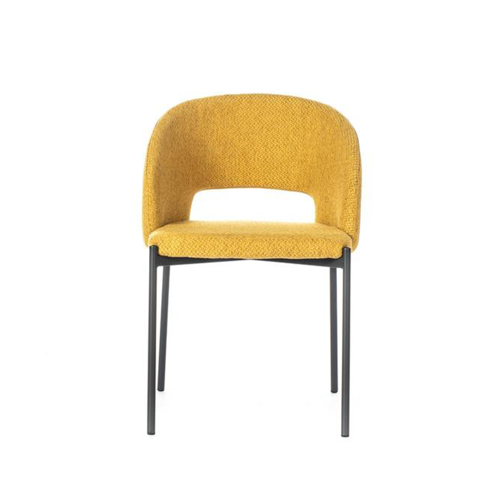 Set di sedie moderne imbottite "Erica" da pranzo in tessuto cm 56x52 78,5h