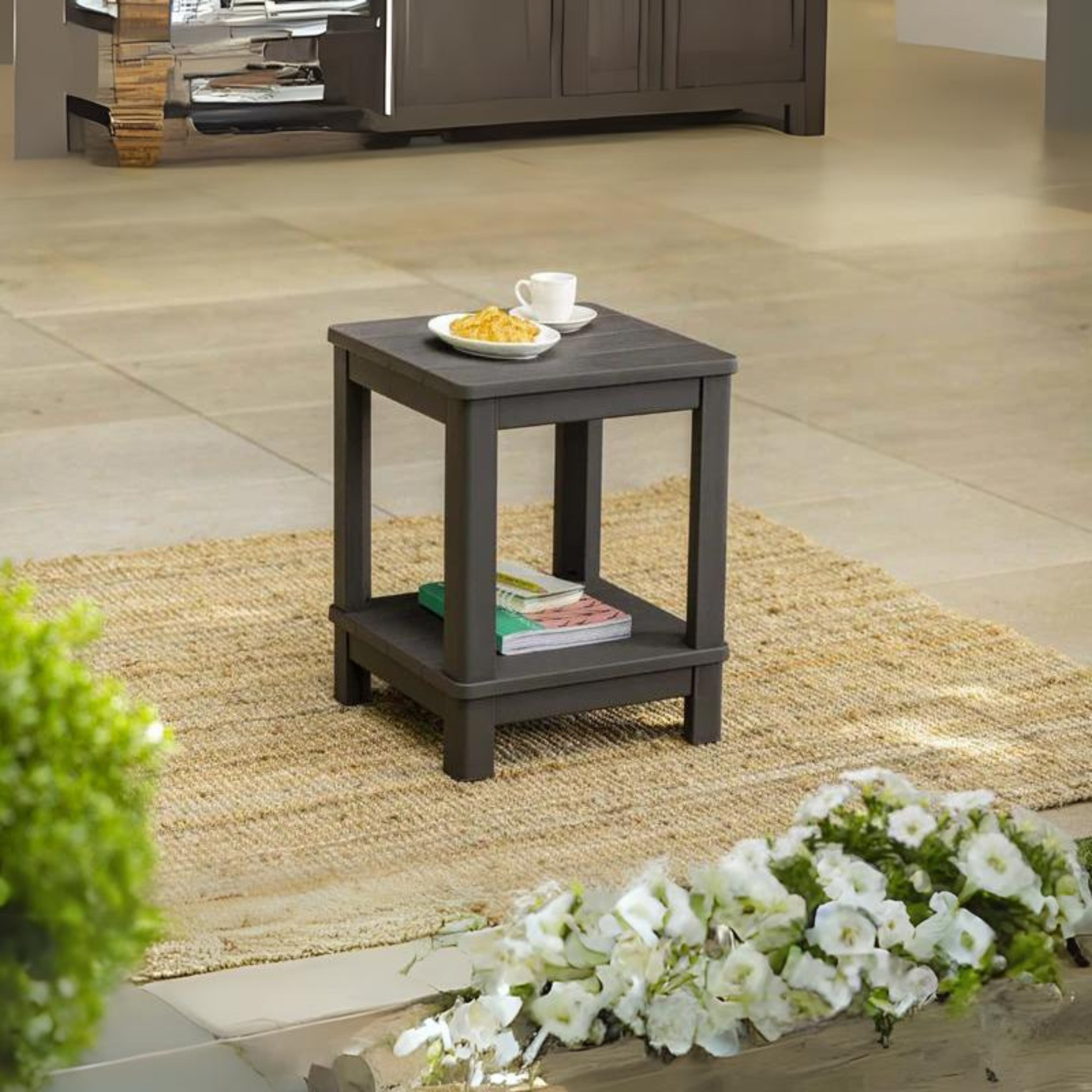 Tavolino da giardino "Deluxe" in resina cm 40,5x40,5  52h