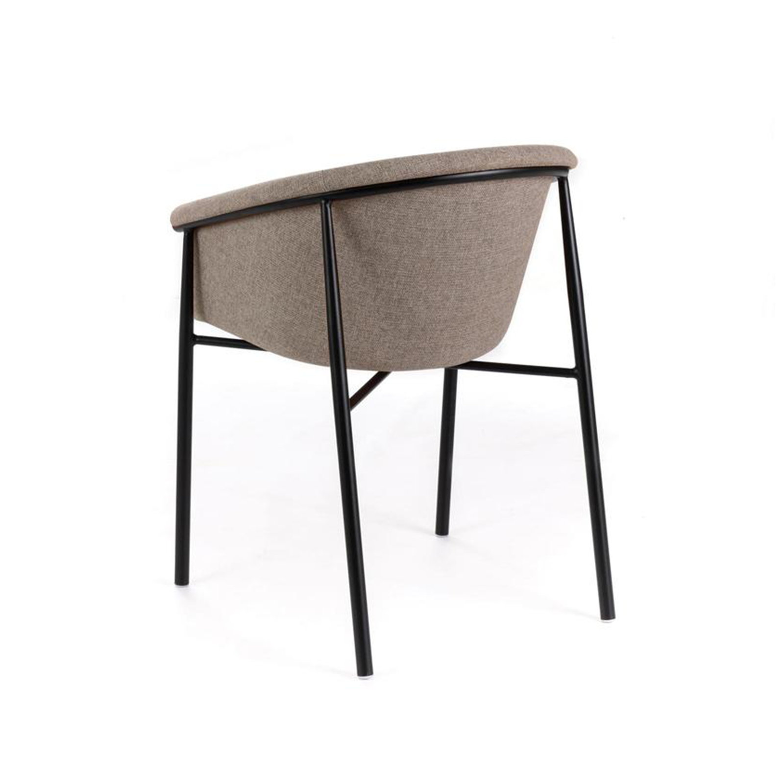 Set di sedie moderne in tessuto "Orchidea" eleganti con struttura in metallo verniciato