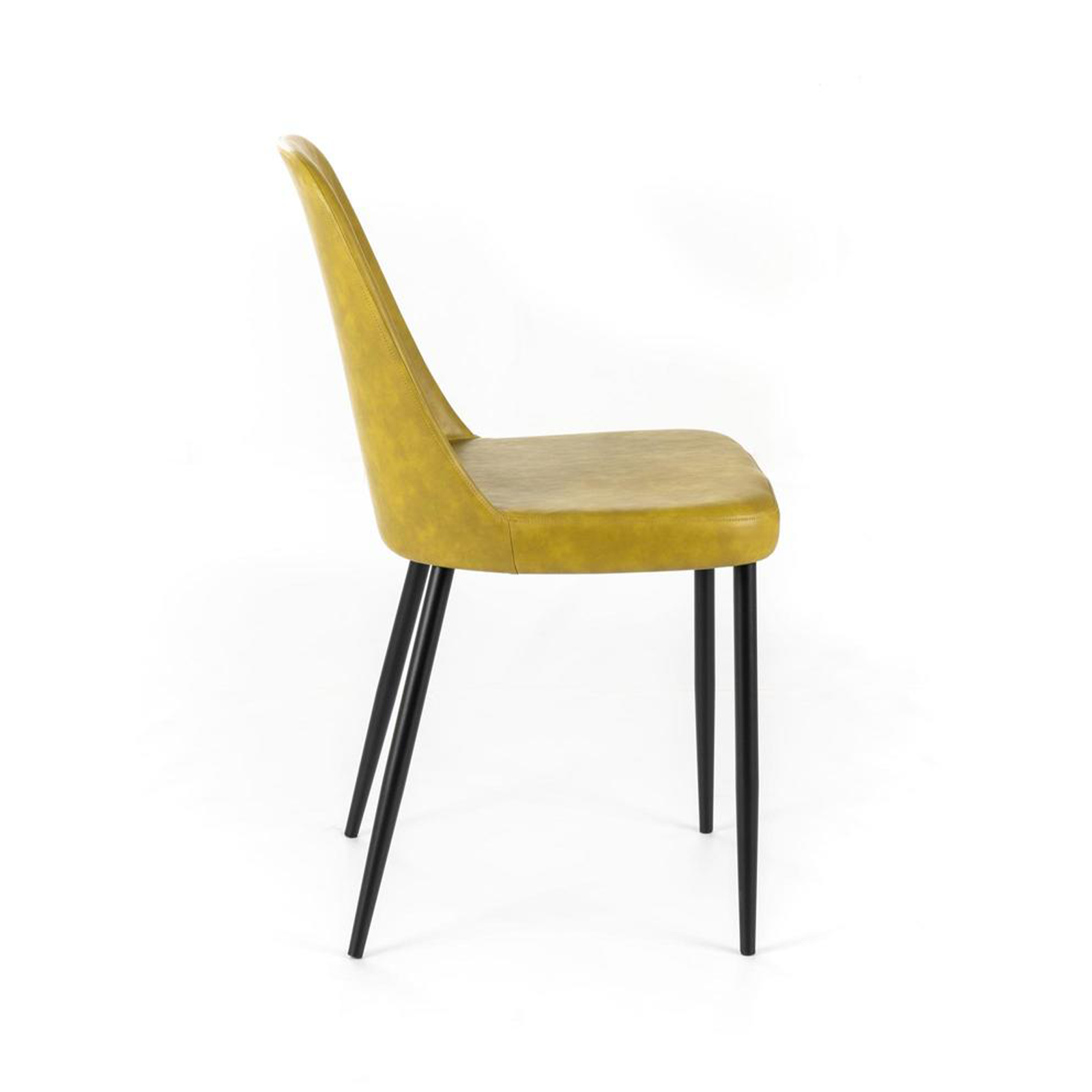 Set di sedie moderne da pranzo "Damasco" imbottite in similpelle soft touch