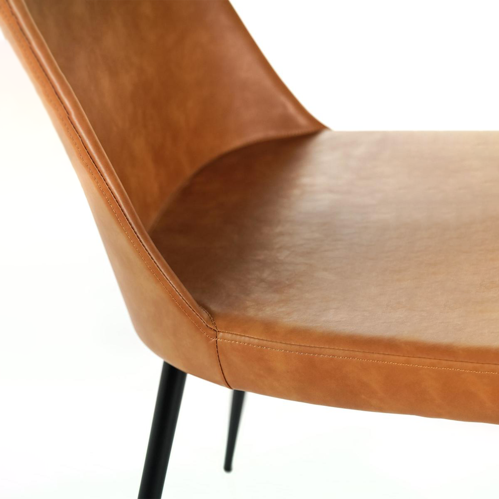 Set di sedie moderne da pranzo "Damasco" imbottite in similpelle soft touch