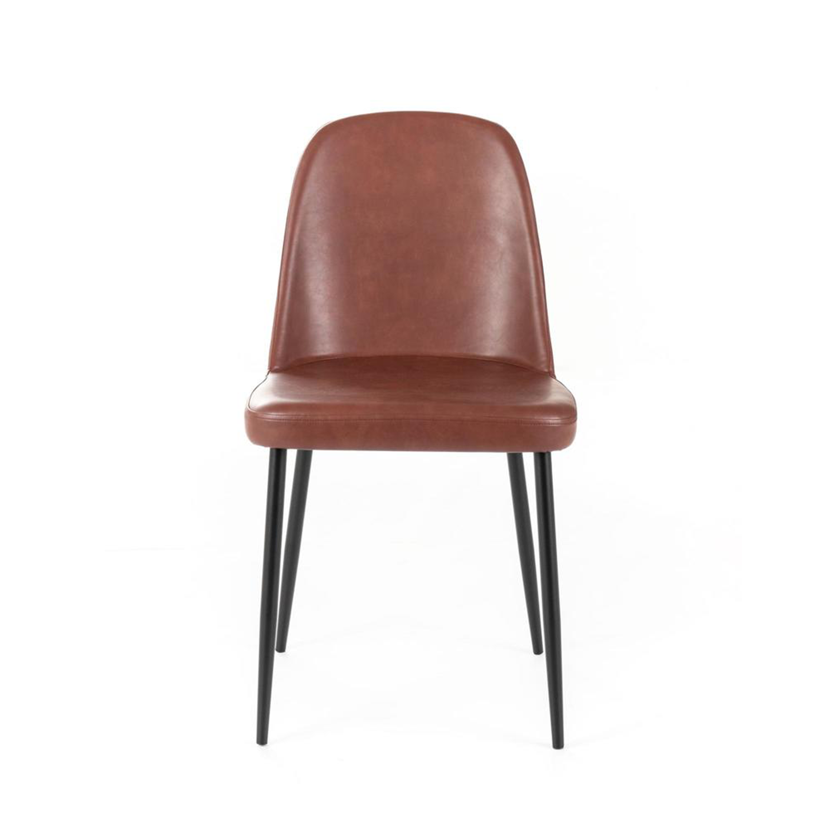 Set di sedie moderne da pranzo "Damasco" imbottite in similpelle soft touch