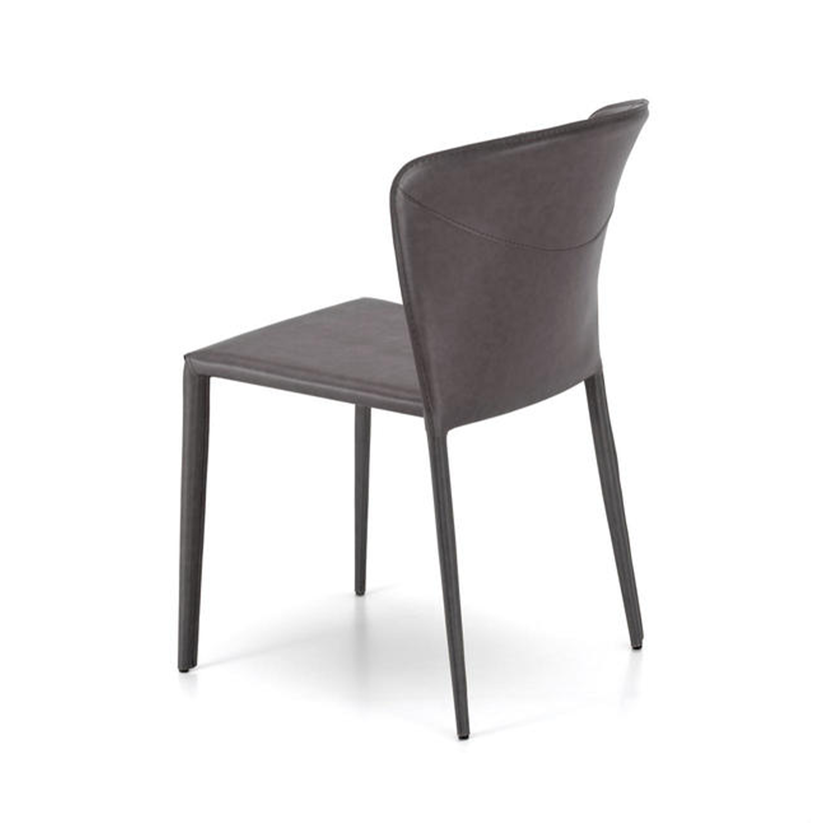 Set di sedie moderne in similcuoio "Glicine" da soggiorno eleganti cm 56x49 82h