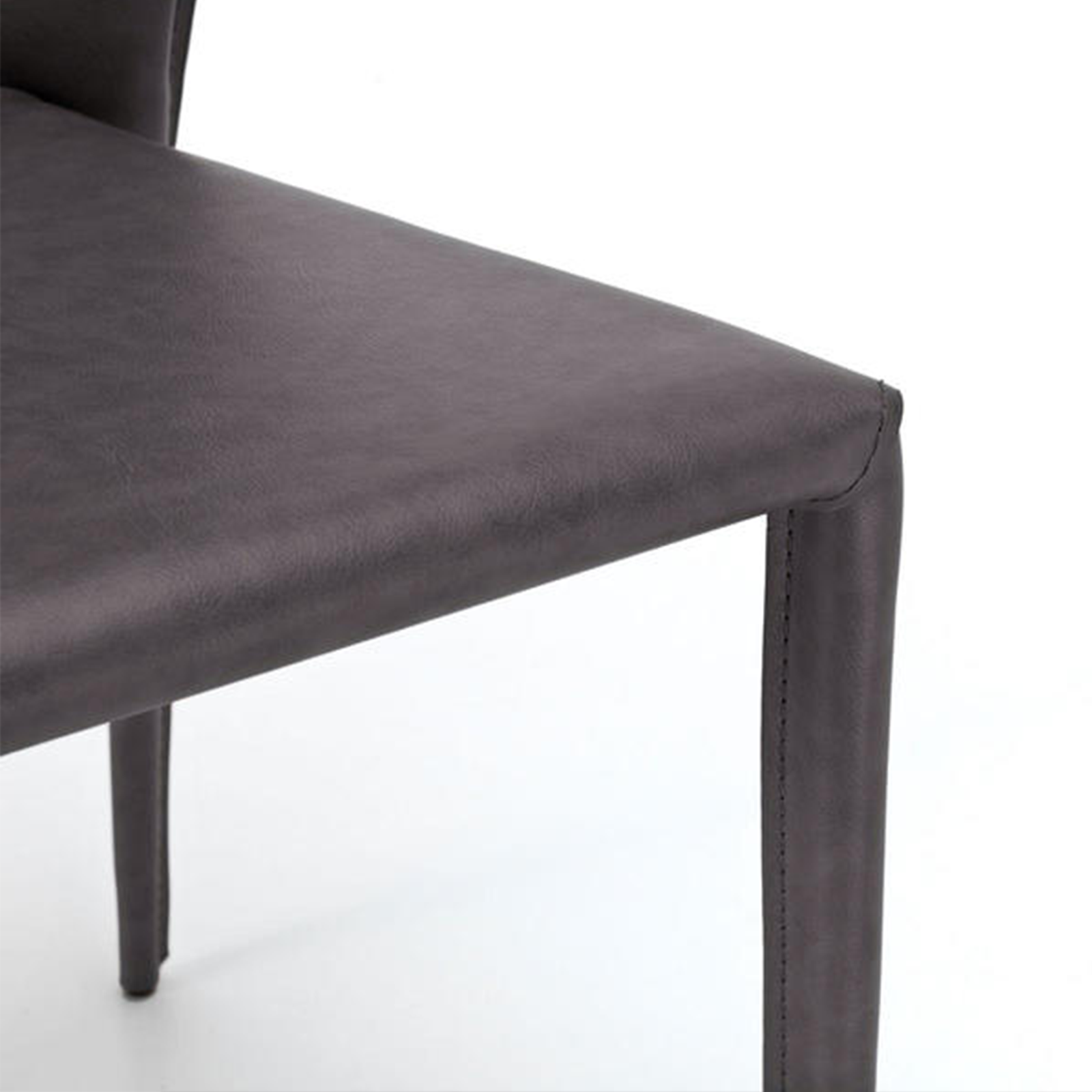 Set di sedie moderne in similcuoio "Glicine" da soggiorno eleganti cm 56x49 82h