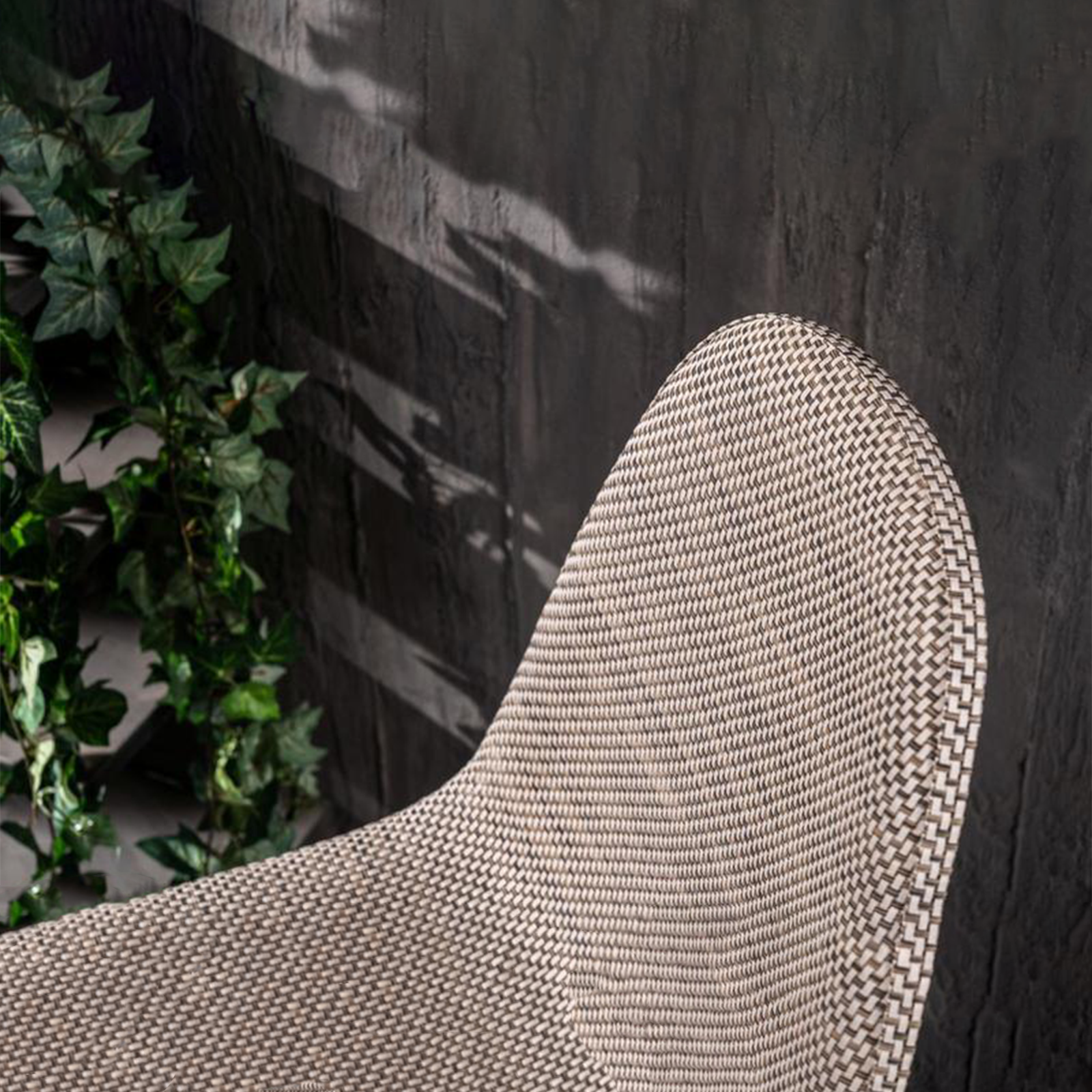 Set di sedie da pranzo in similcuoio "Florida" rattan vintage