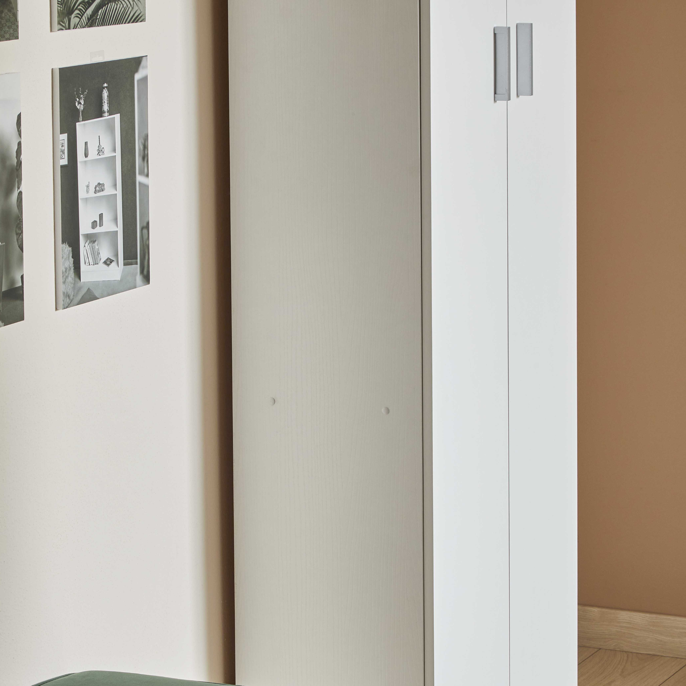 Armadio guardaroba in legno "Danubio" con 2 ante e 4 ripiani cm 62x34 178h