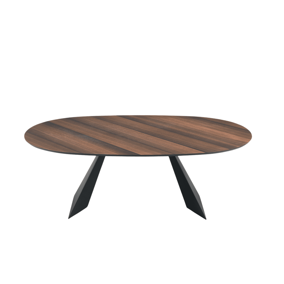Tavolo fisso moderno da pranzo "Nargy" con base in metallo e piano in rovere cm 210x109 75h - MondoViro