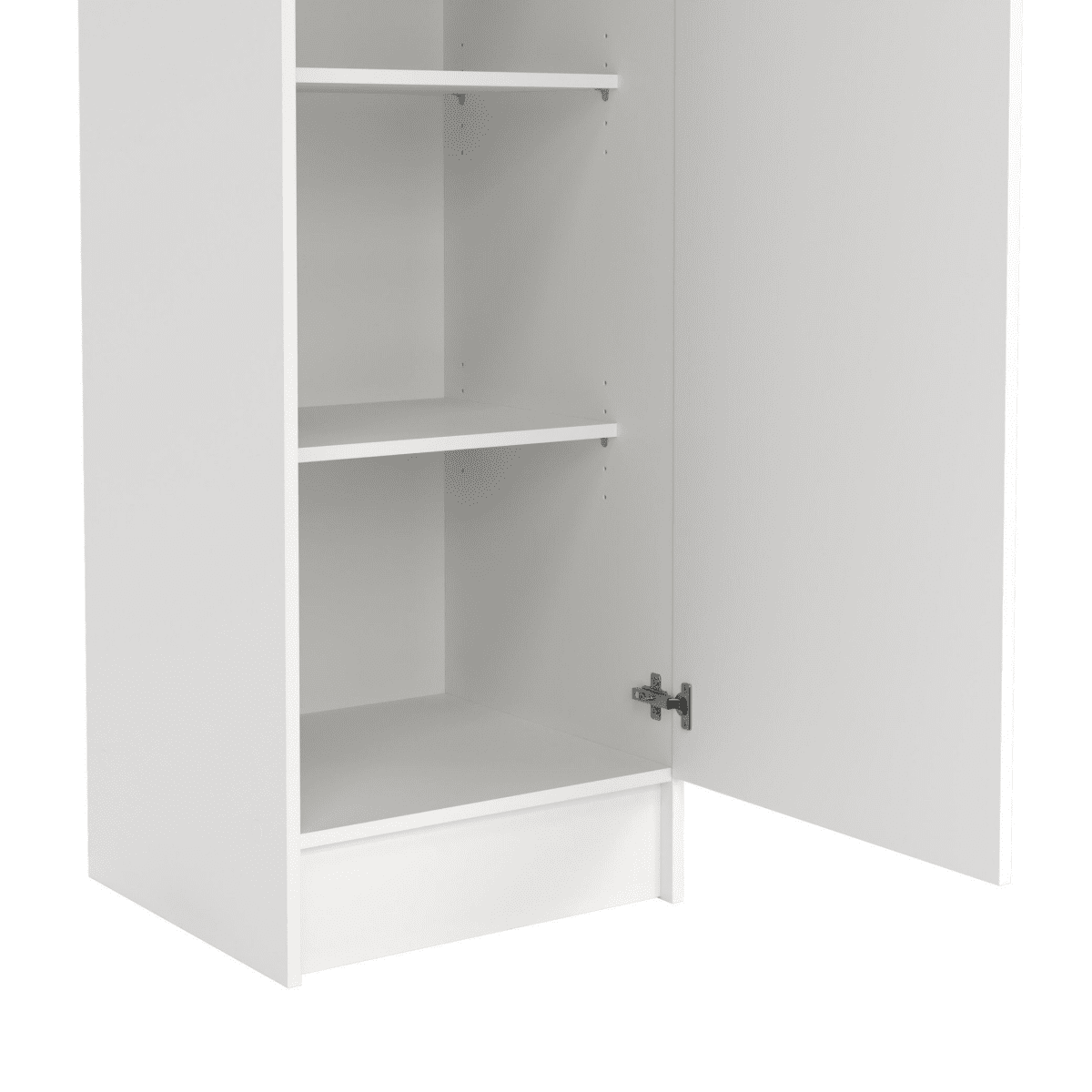 Mobile colonna multiuso a 1 anta "Ricla" in legno bianco laccato cm 31x34 183h - MondoViro