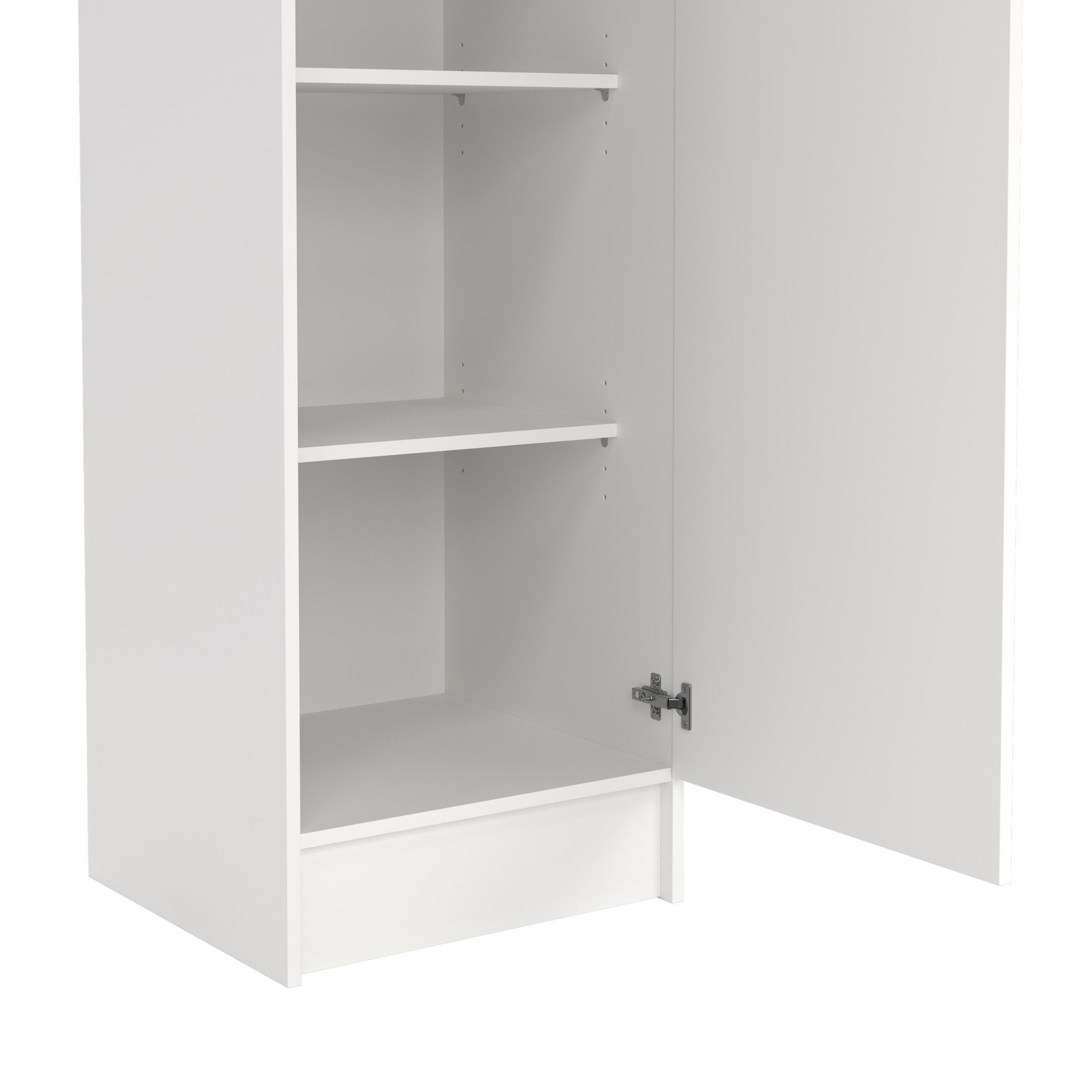 Mobile colonna multiuso a 1 anta "Ricla" in legno bianco laccato cm 31x34 183h